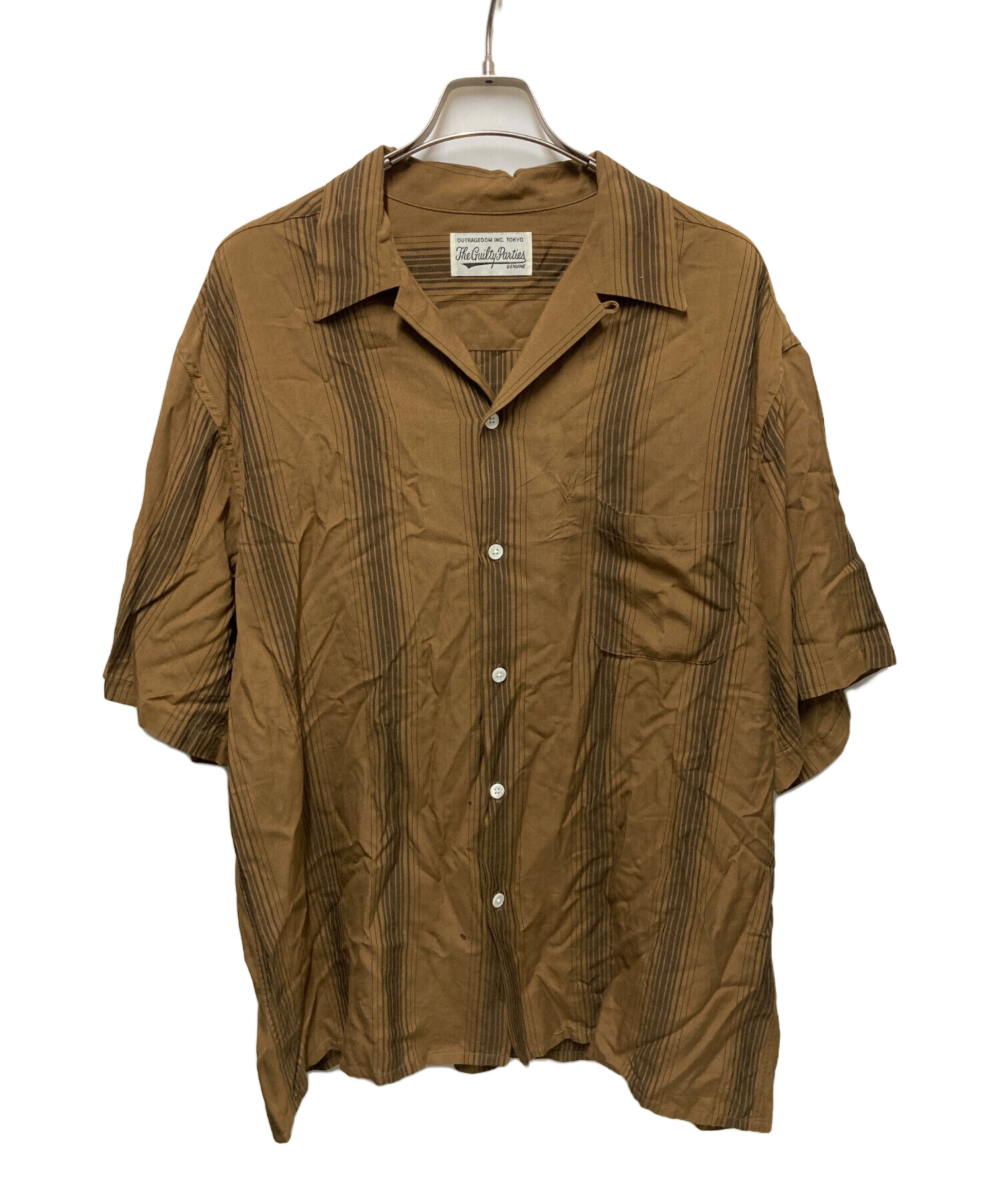 中古・古着通販】WACKO MARIA (ワコマリア) STRIPED OPEN COLLAR SHIRT 