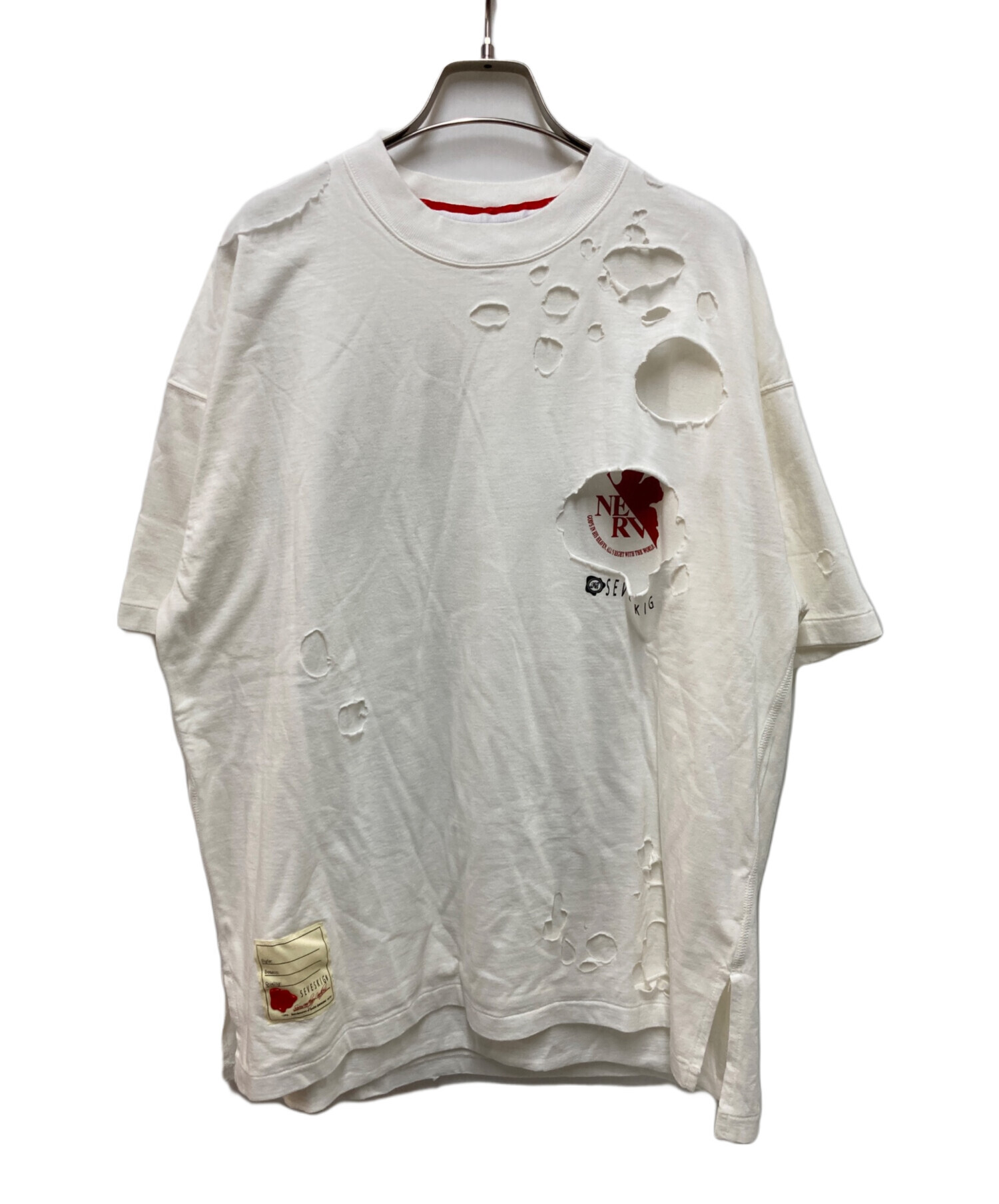 中古・古着通販】SEVESKIG (セヴシグ) EVANGELION S/SL Tee ホワイト 
