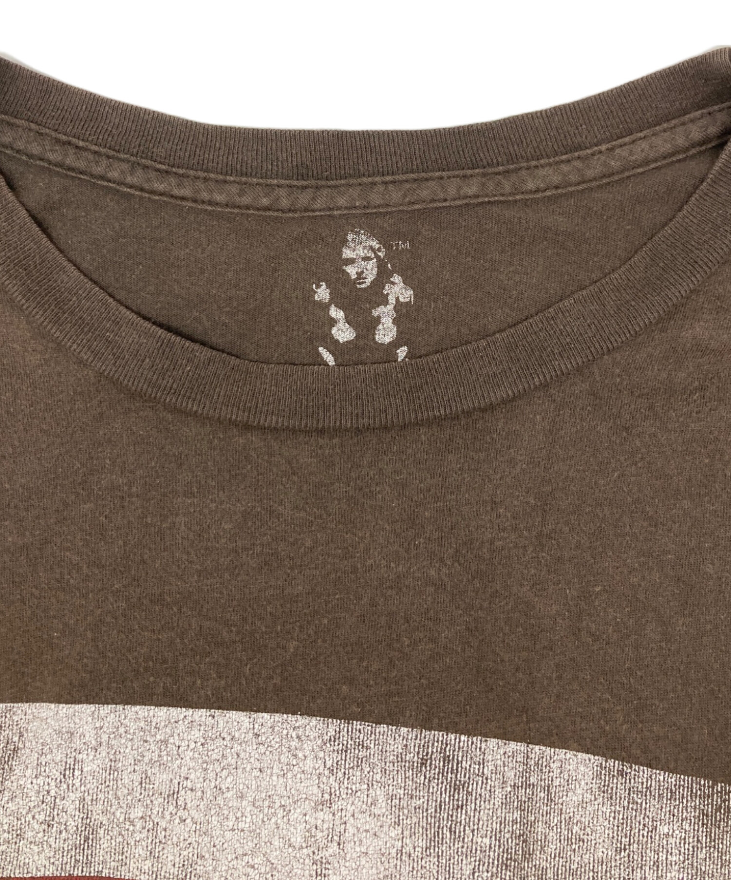 中古・古着通販】FUCT (ファクト) プリントTシャツ ブラウン サイズ:M 