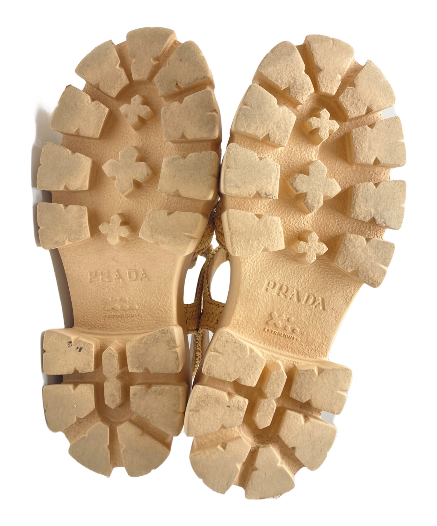 中古・古着通販】PRADA (プラダ) モノリス クロシェ ケージサンダル 