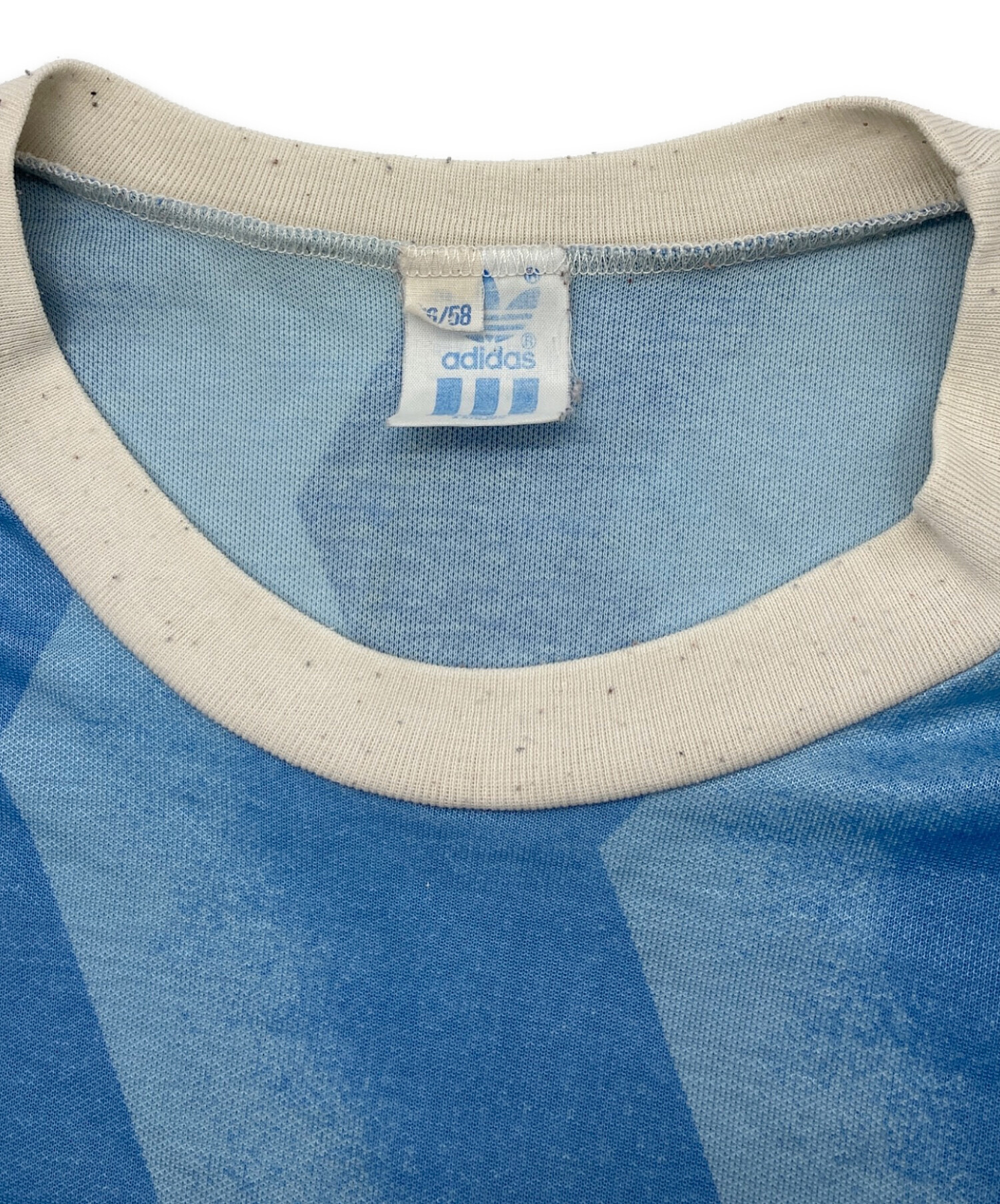 中古・古着通販】adidas (アディダス) 80'Sゲームシャツ ブルー サイズ