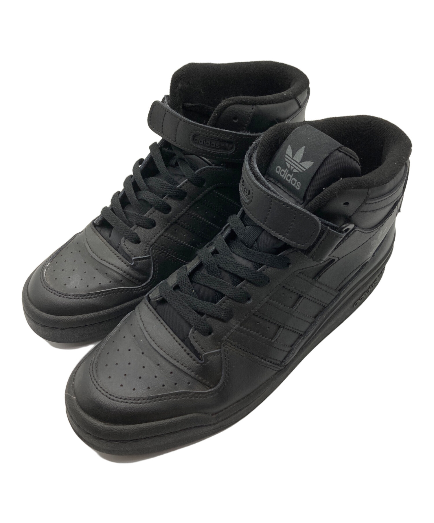 中古・古着通販】adidas (アディダス) FORUM MID ブラック サイズ:28.5 