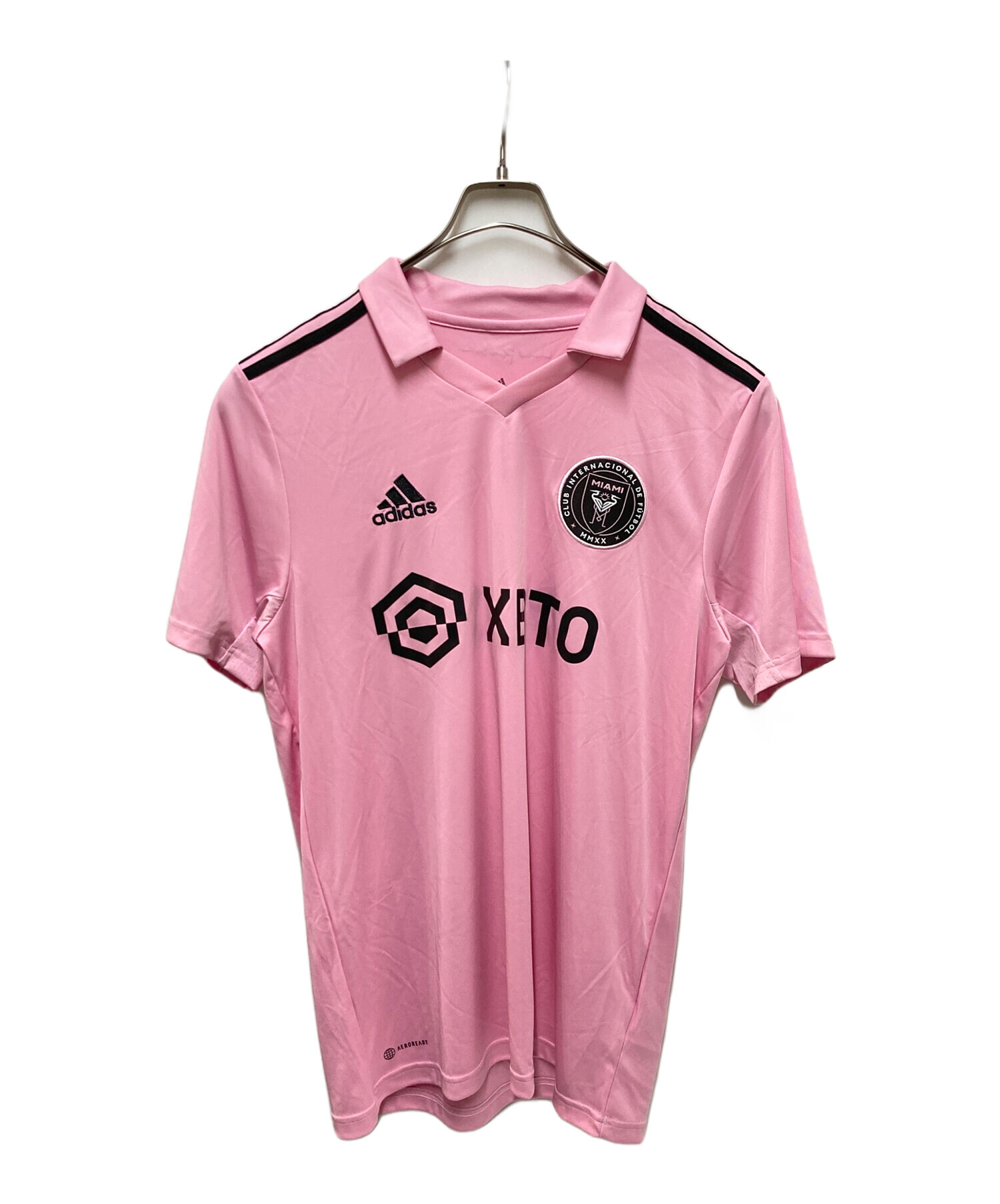 中古・古着通販】adidas (アディダス) ゲームシャツ ピンク サイズ:M