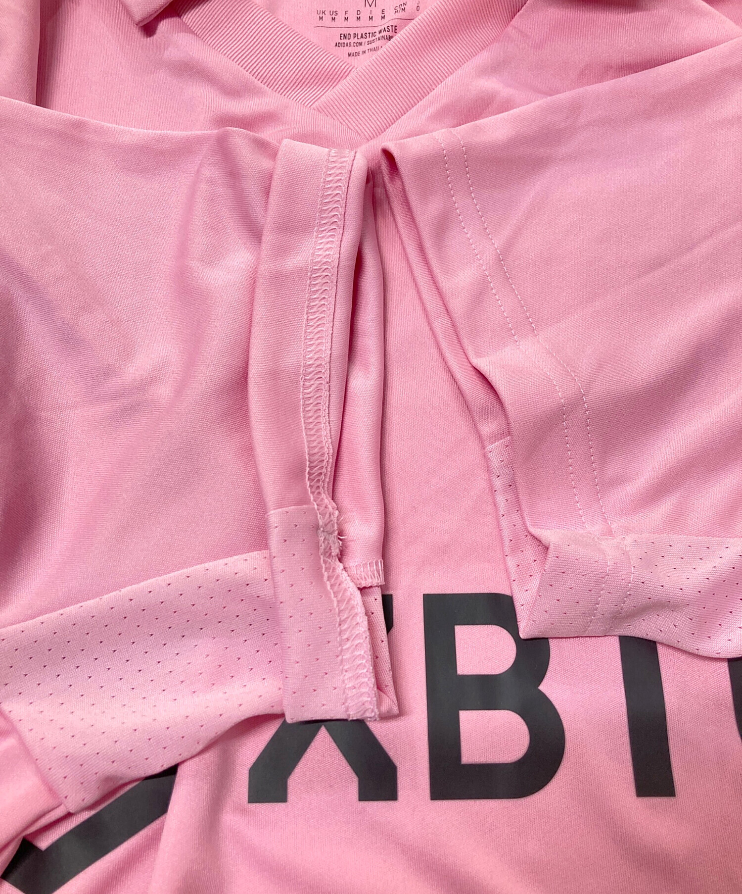 中古・古着通販】adidas (アディダス) ゲームシャツ ピンク サイズ:M