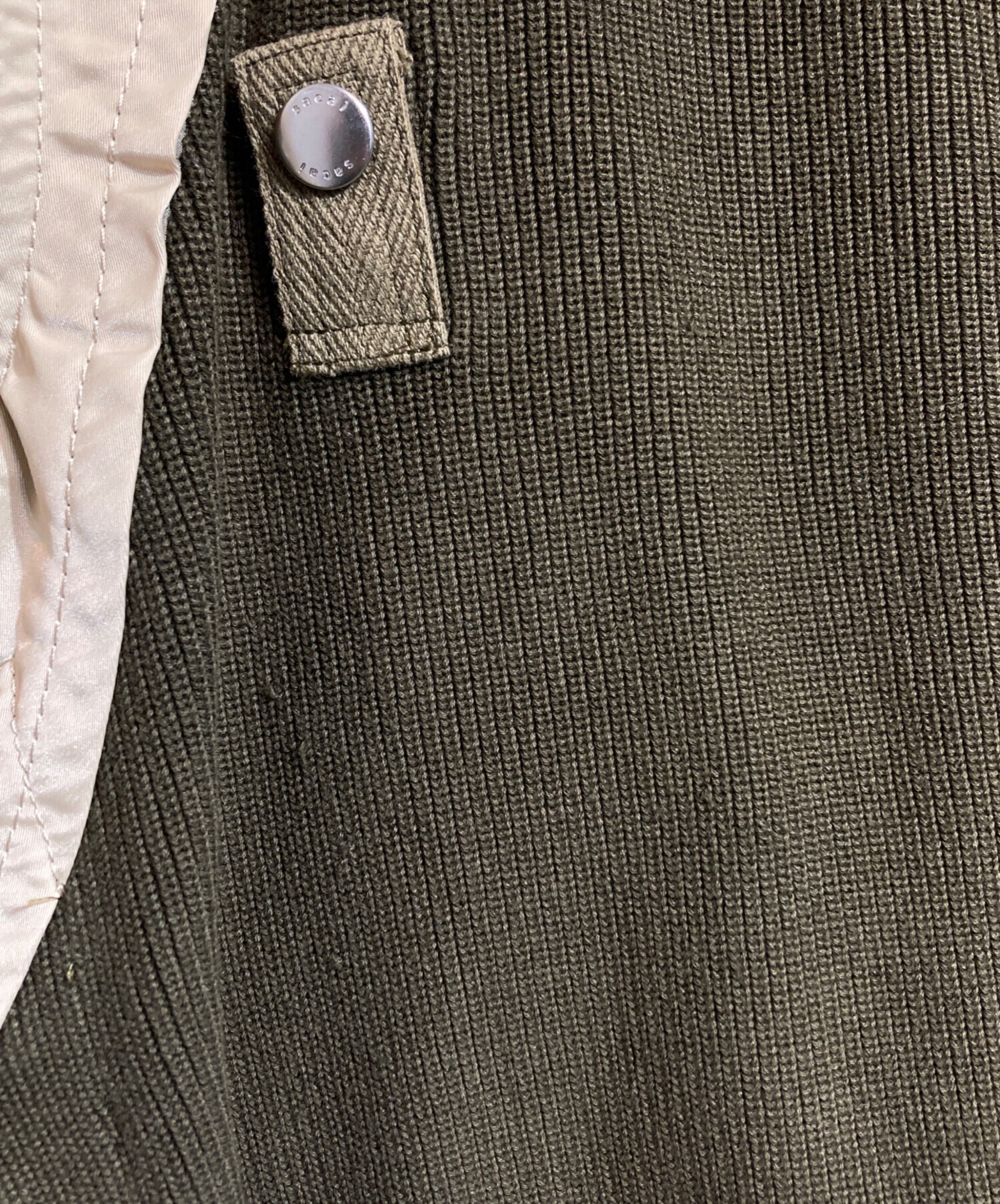 中古・古着通販】sacai (サカイ) Nylon Twill Mix Knit Pullover 