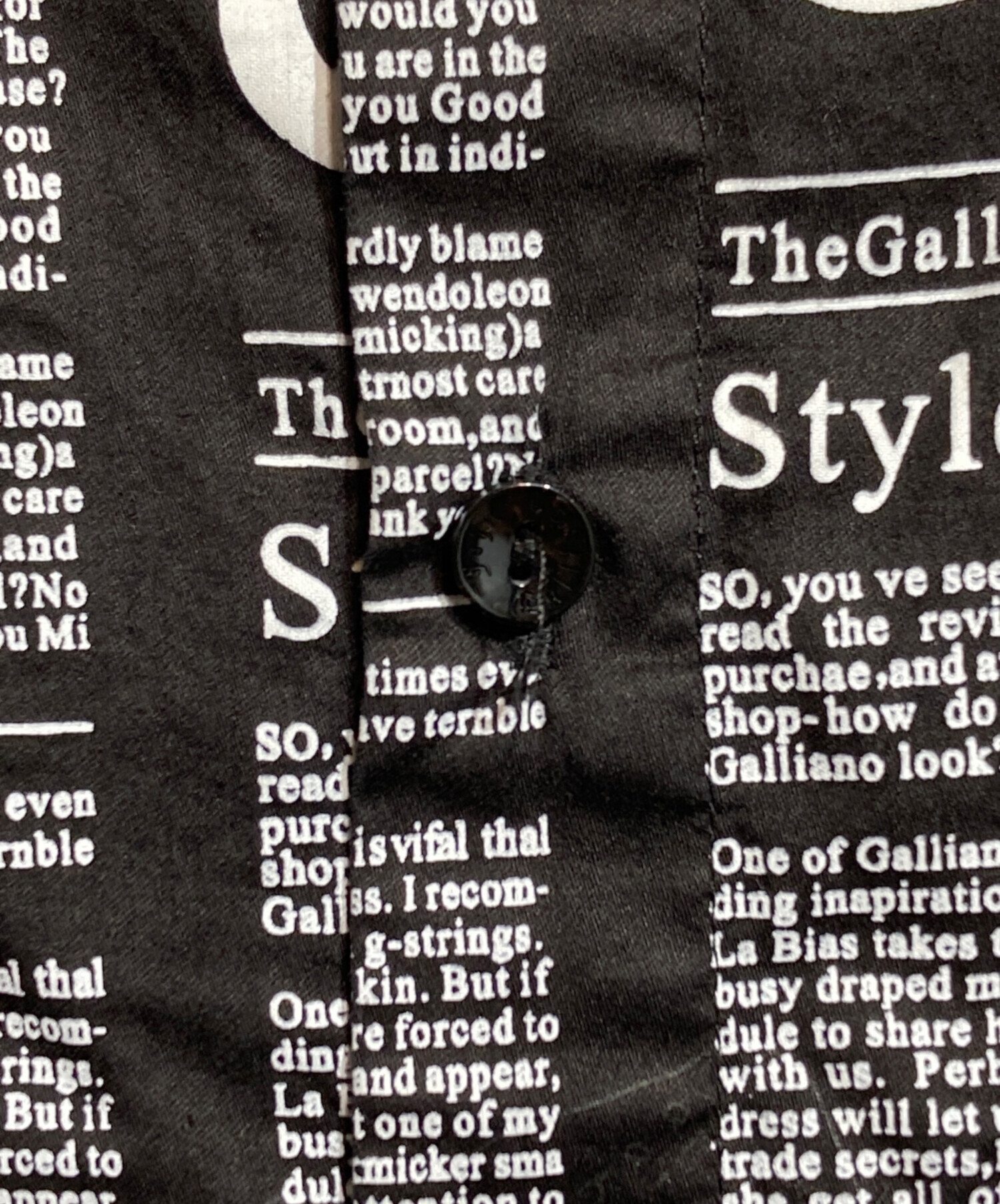 中古・古着通販】JOHN GALLIANO (ジョンガリアーノ) ニュースペーパー