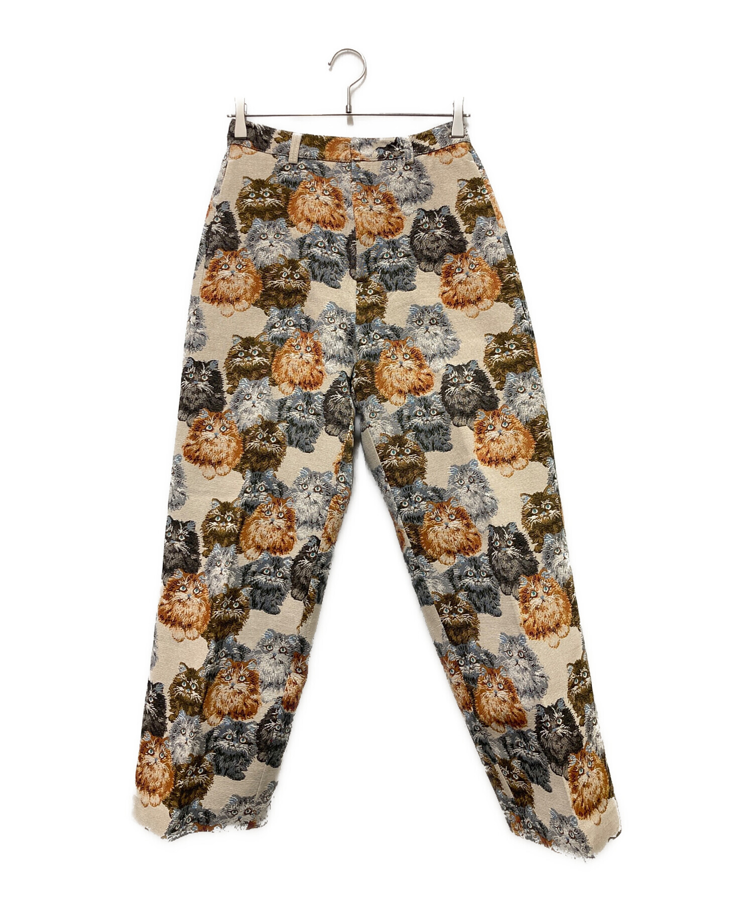 中古・古着通販】MMTS (マミタス) 猫いっぱいパンツ ブラウン サイズ:M