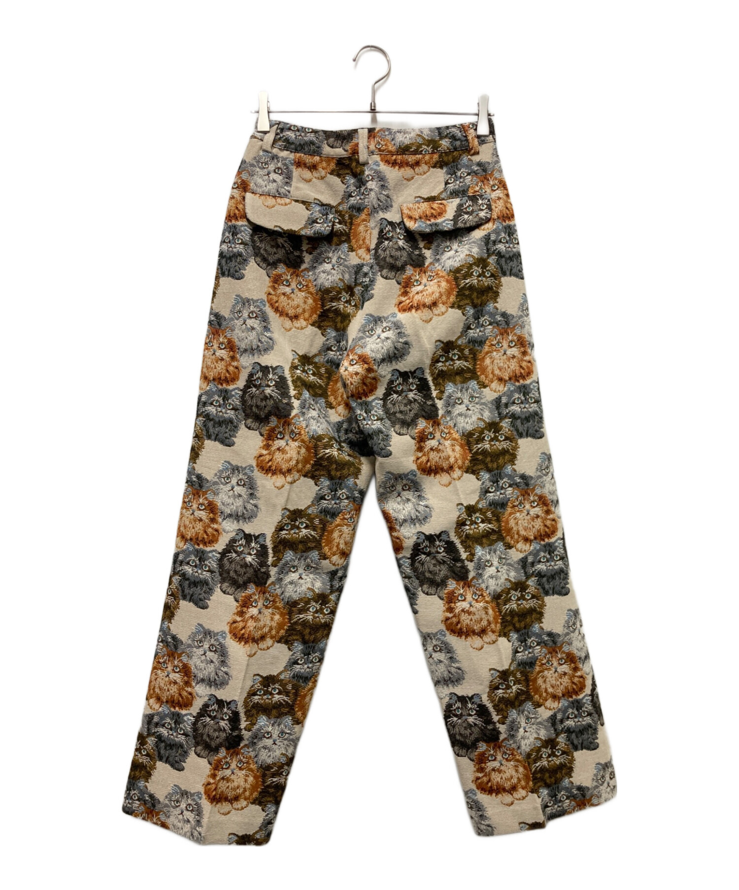 中古・古着通販】MMTS (マミタス) 猫いっぱいパンツ ブラウン サイズ:M