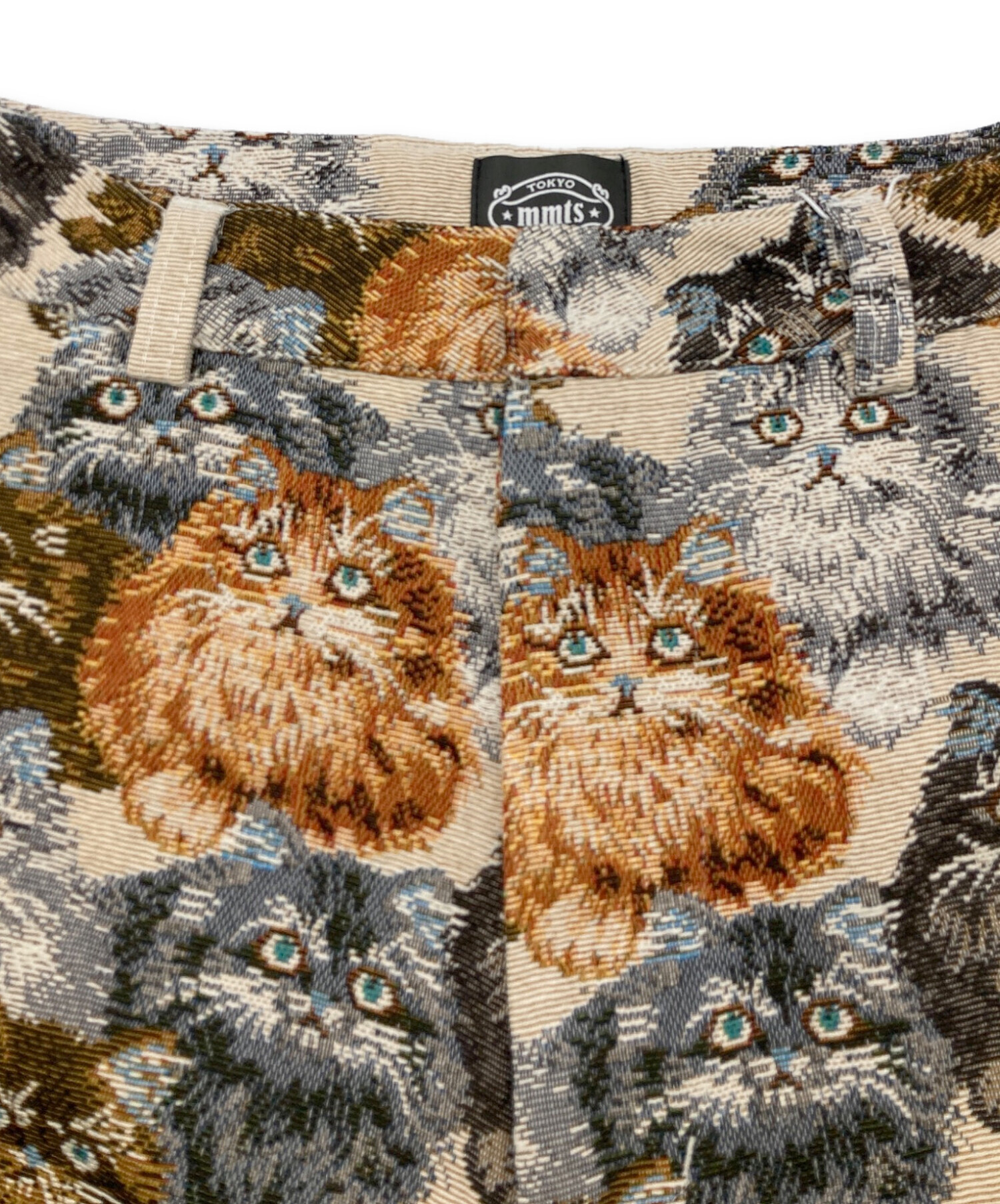 中古・古着通販】MMTS (マミタス) 猫いっぱいパンツ ブラウン サイズ:M