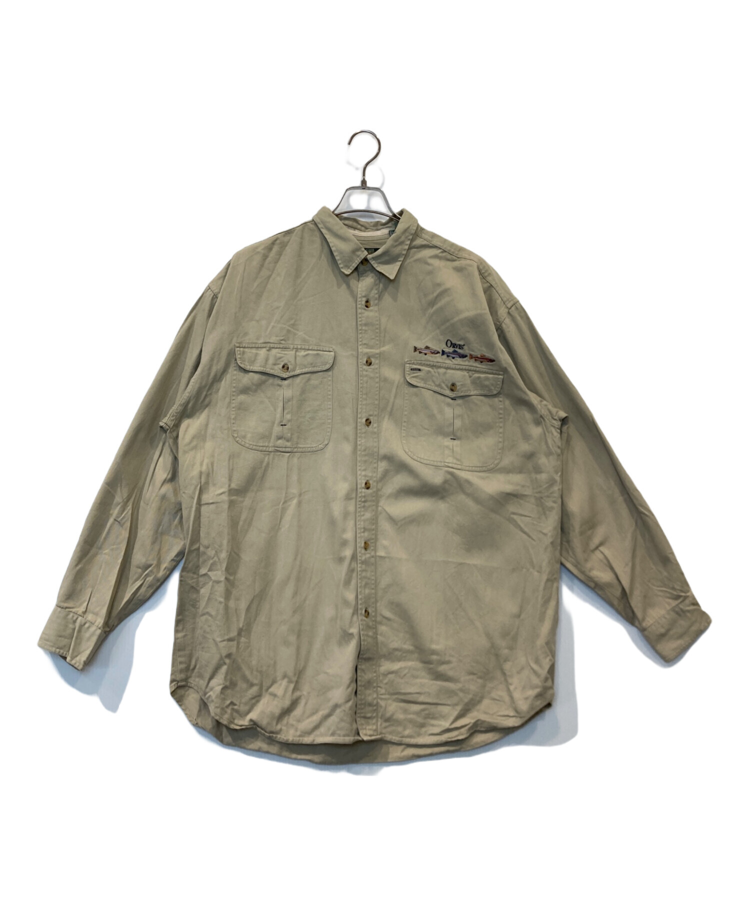 中古・古着通販】ORVIS (オービス) フィッシングシャツ ベージュ 