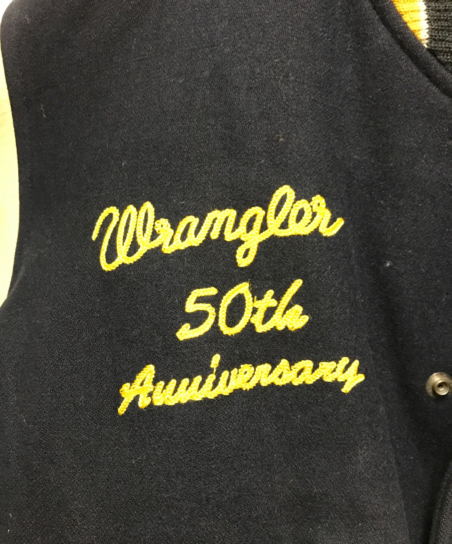 中古・古着通販】Wrangler (ラングラー) 袖レザーワッペンスタジャン