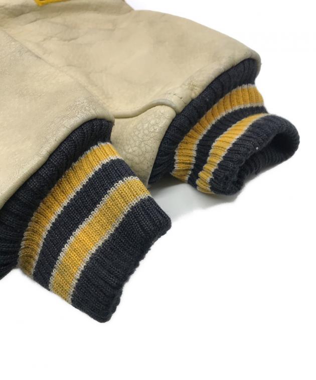 中古・古着通販】Wrangler (ラングラー) 袖レザーワッペンスタジャン