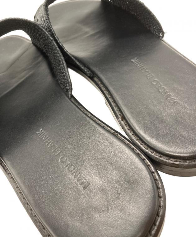 MANOLO BLAHNIK 未使用 RESSATAFLAT フラットサンダル 中古・古着通販】Manolo Blahnik (マノロブラニク) フラットサンダル