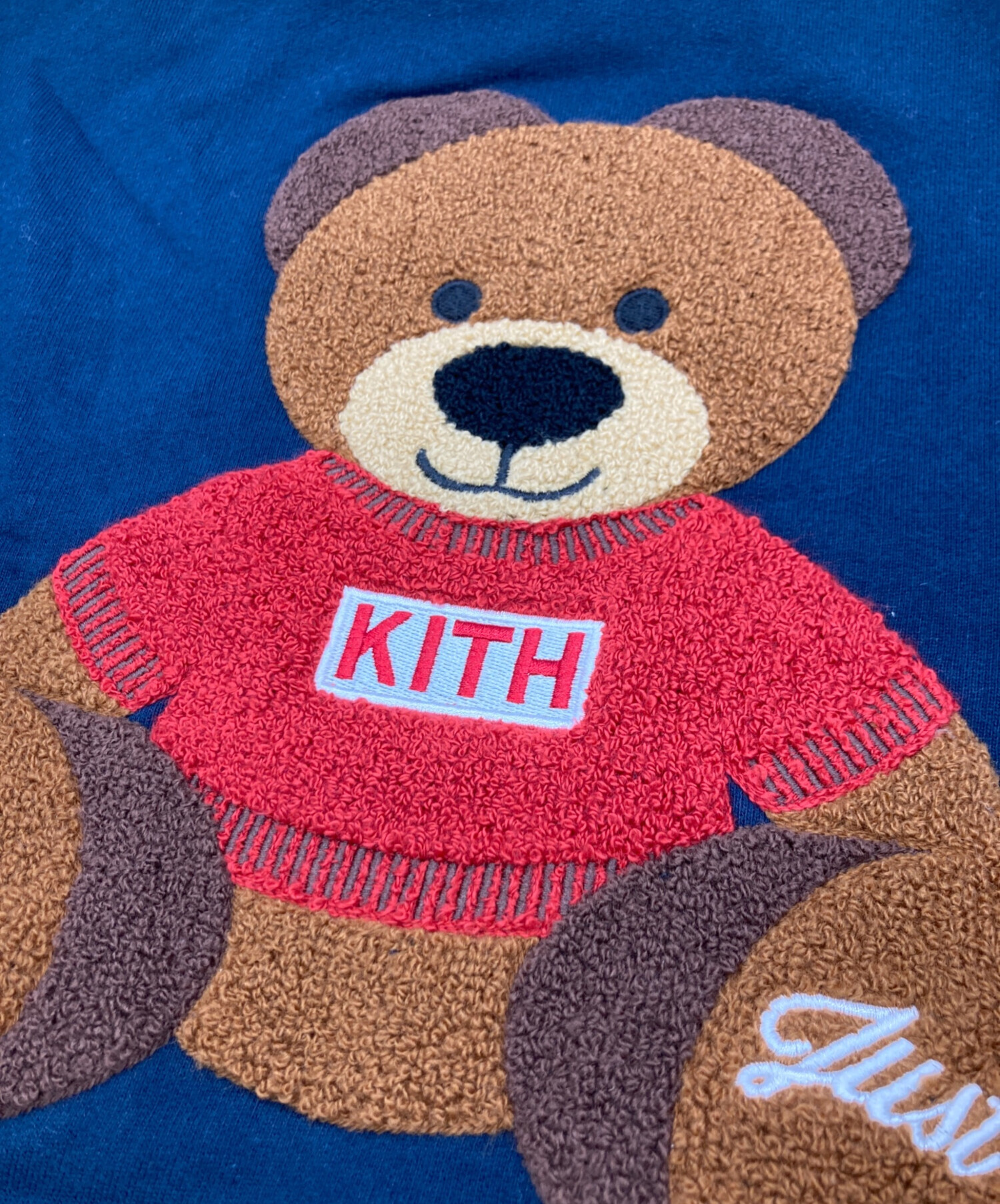 中古・古着通販】KITH (キス) Kithmas Teddy Nelson Crewneck ネイビー