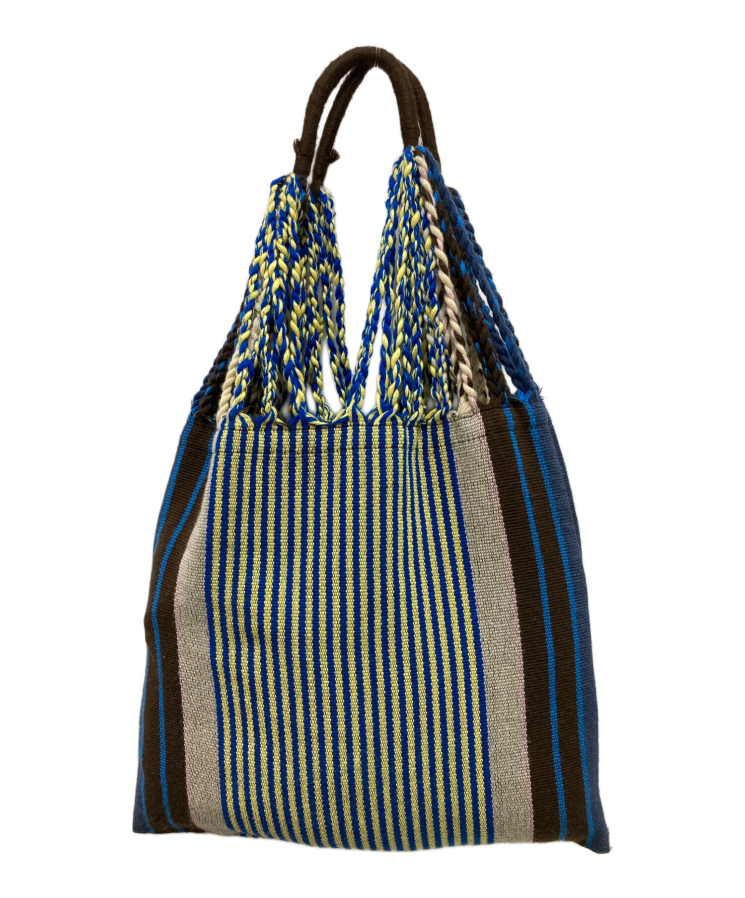 中古・古着通販】MARNI (マルニ) ハンモックトート ネイビー×ブラウン 