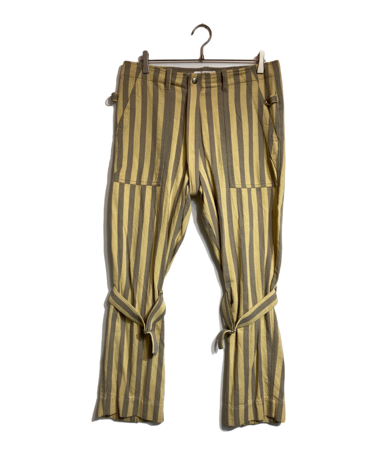 UNUSED bondage stripe パンツ 新品未使用品 中古・古着通販】UNUSED (アンユーズド) Stripe Bondage pants