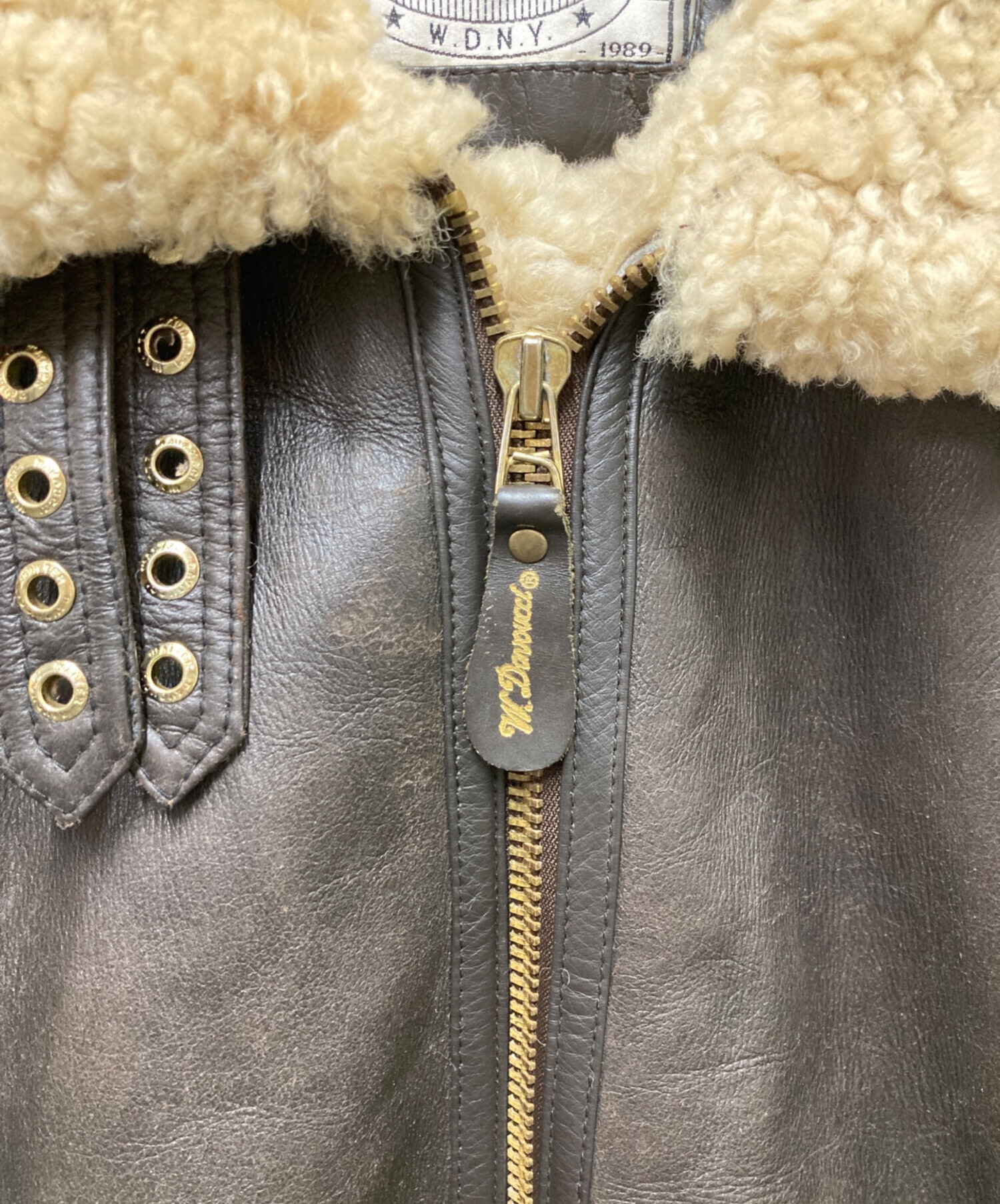 中古・古着通販】DAVOUCCI (ダボッチ) ムートンジャケット ブラウン