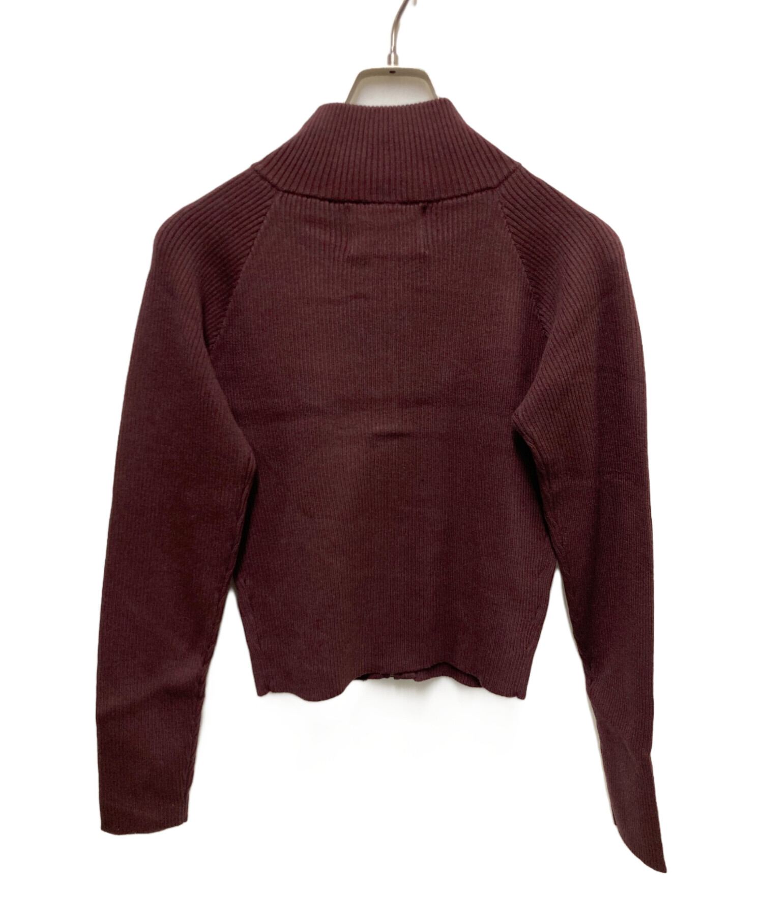 中古・古着通販】PARANOID (パラノイド) CORREDOR Zip Knit ブラウン 
