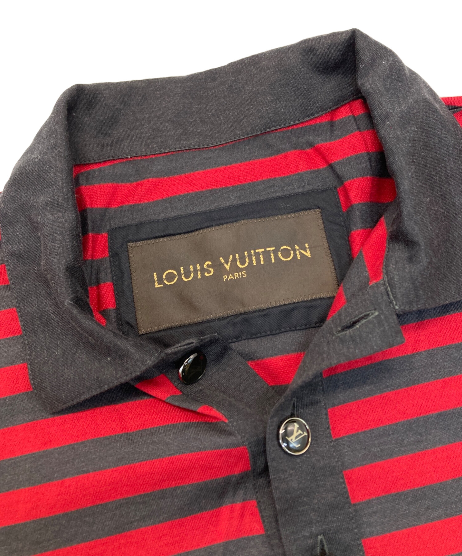 中古・古着通販】LOUIS VUITTON (ルイ ヴィトン) ボーダーポロシャツ