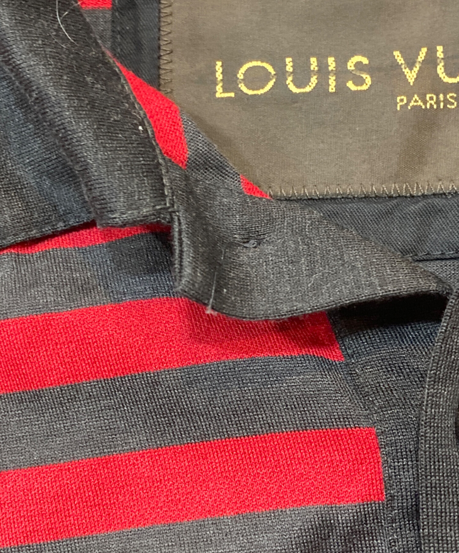 中古・古着通販】LOUIS VUITTON (ルイ ヴィトン) ボーダーポロシャツ