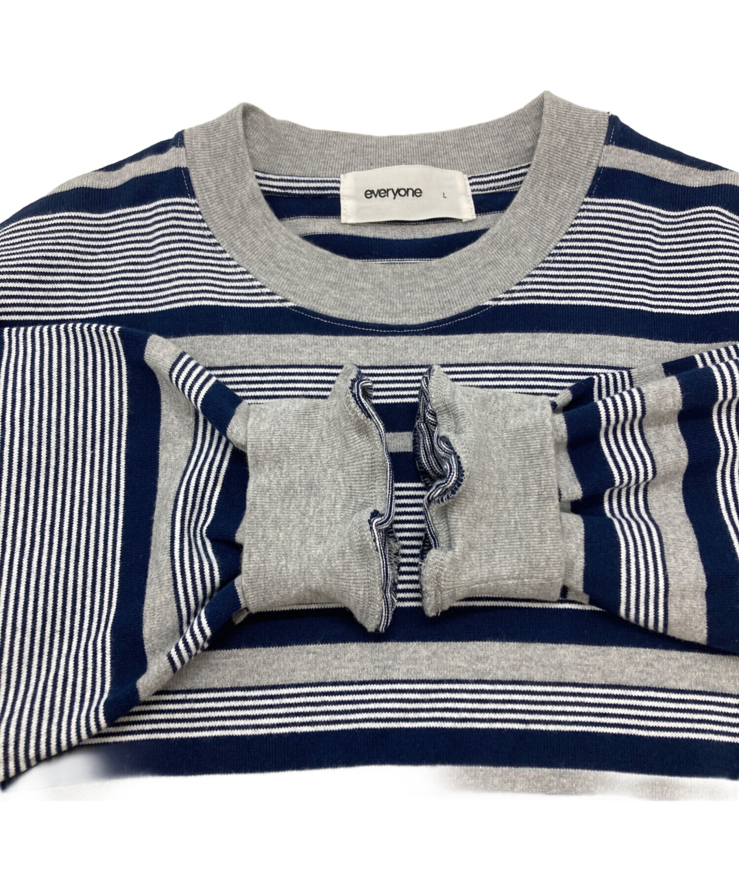 トップス everyone boarder 中古・古着通販】everyone (エブリワン) border long sleeve tee