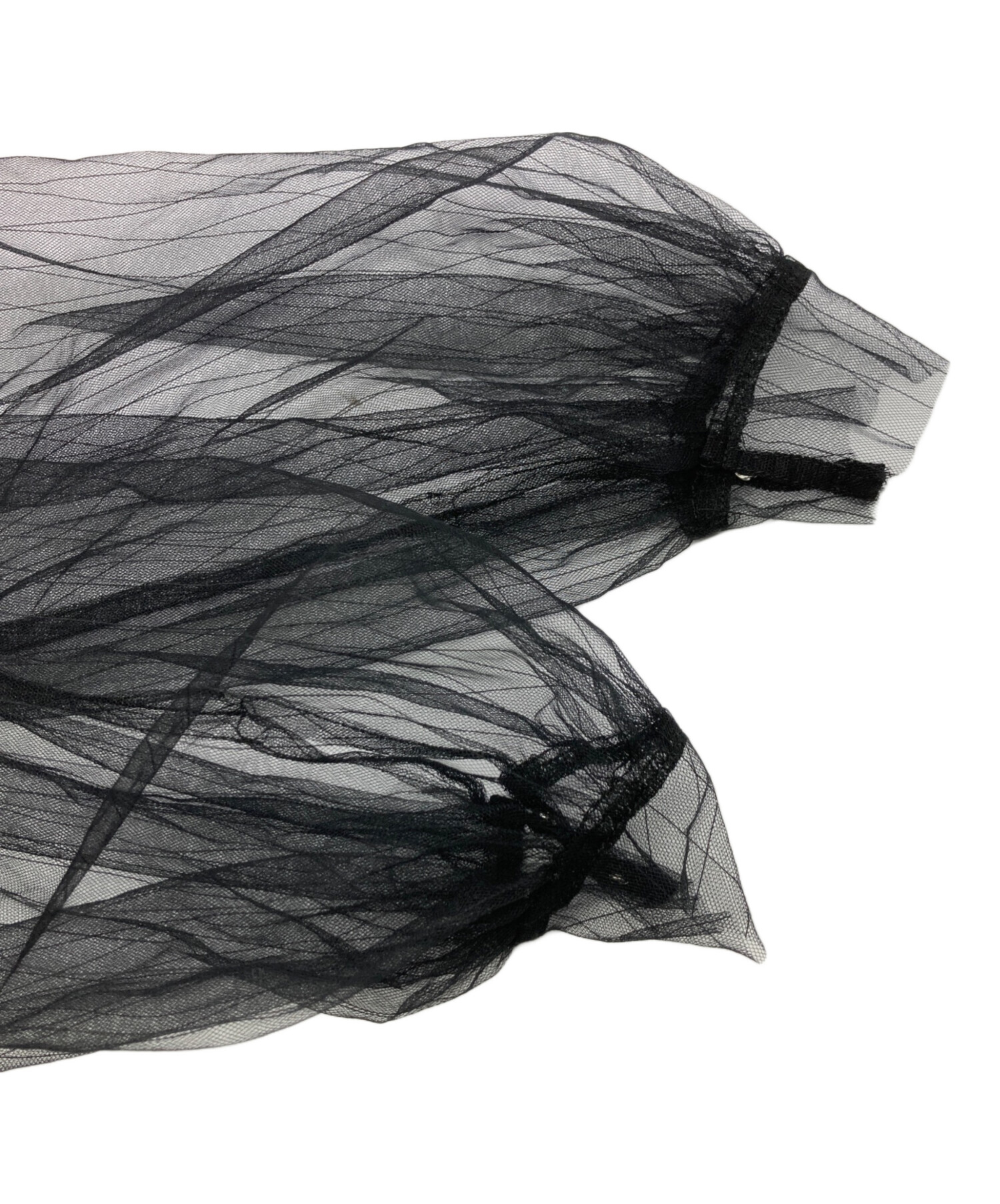 中古・古着通販】acka (エーシーケーエー) 袖チュールワンピース