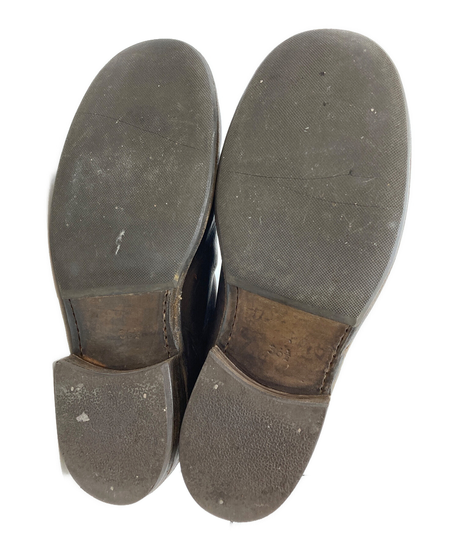 中古・古着通販】GUIDI (グイディ) バックジップロングブーツ ブラウン