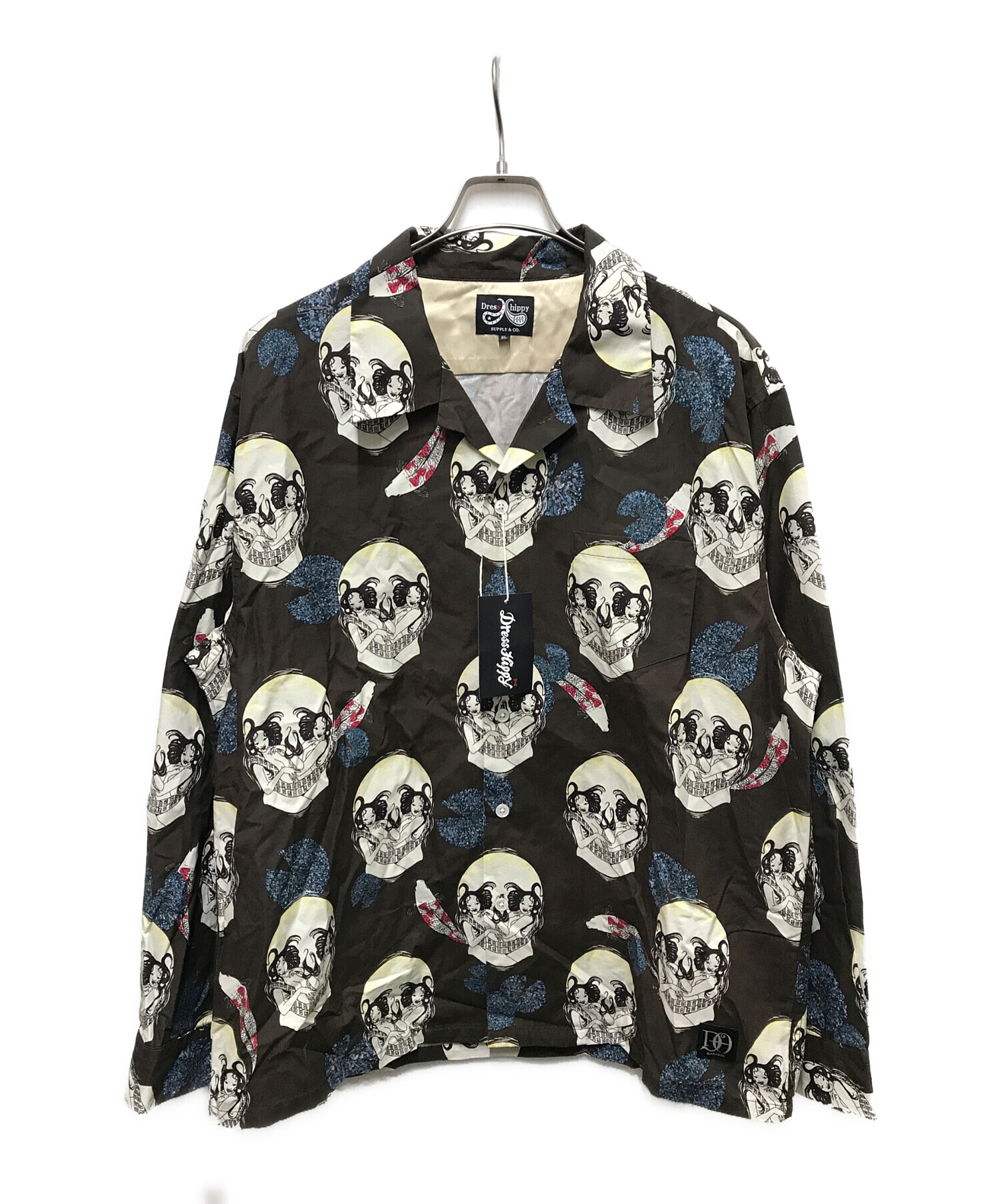 中古・古着通販】DRESS HIPPY (ドレスヒッピー) FACE TWO SKULL L/S