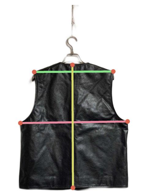 中古・古着通販】AT-DIRTY (アットダーティ) JERKIN LEATHER VEST