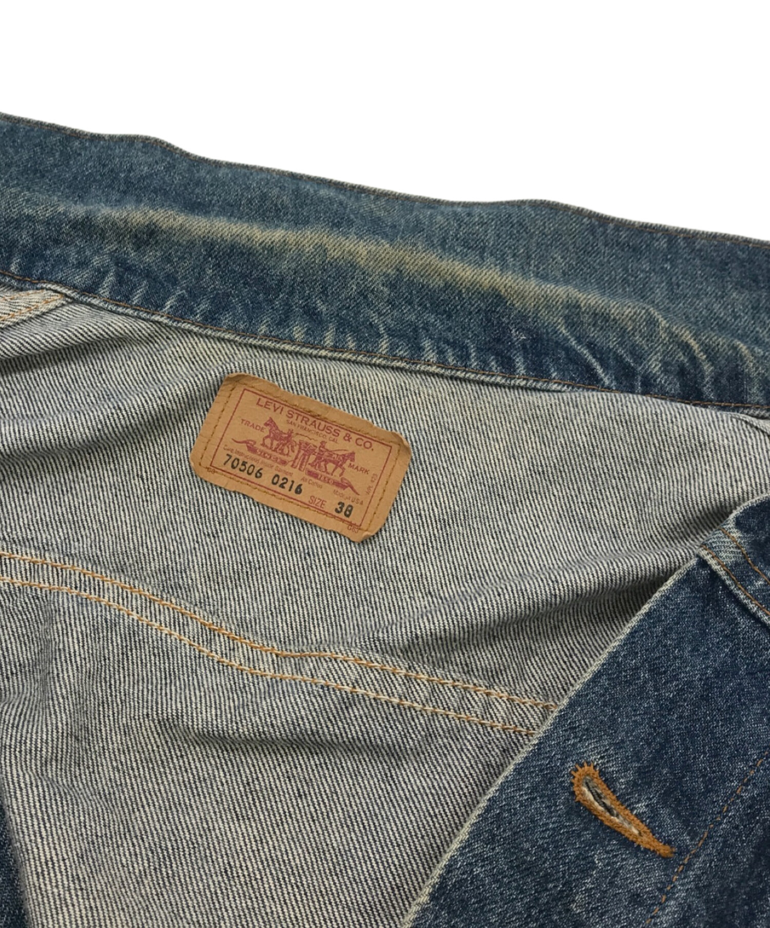 中古・古着通販】LEVI'S (リーバイス) 90'Sデニムジャケット ブラック