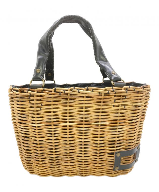 中古・古着通販】ebagos (エバゴス) レザーカゴバッグ ブラウン