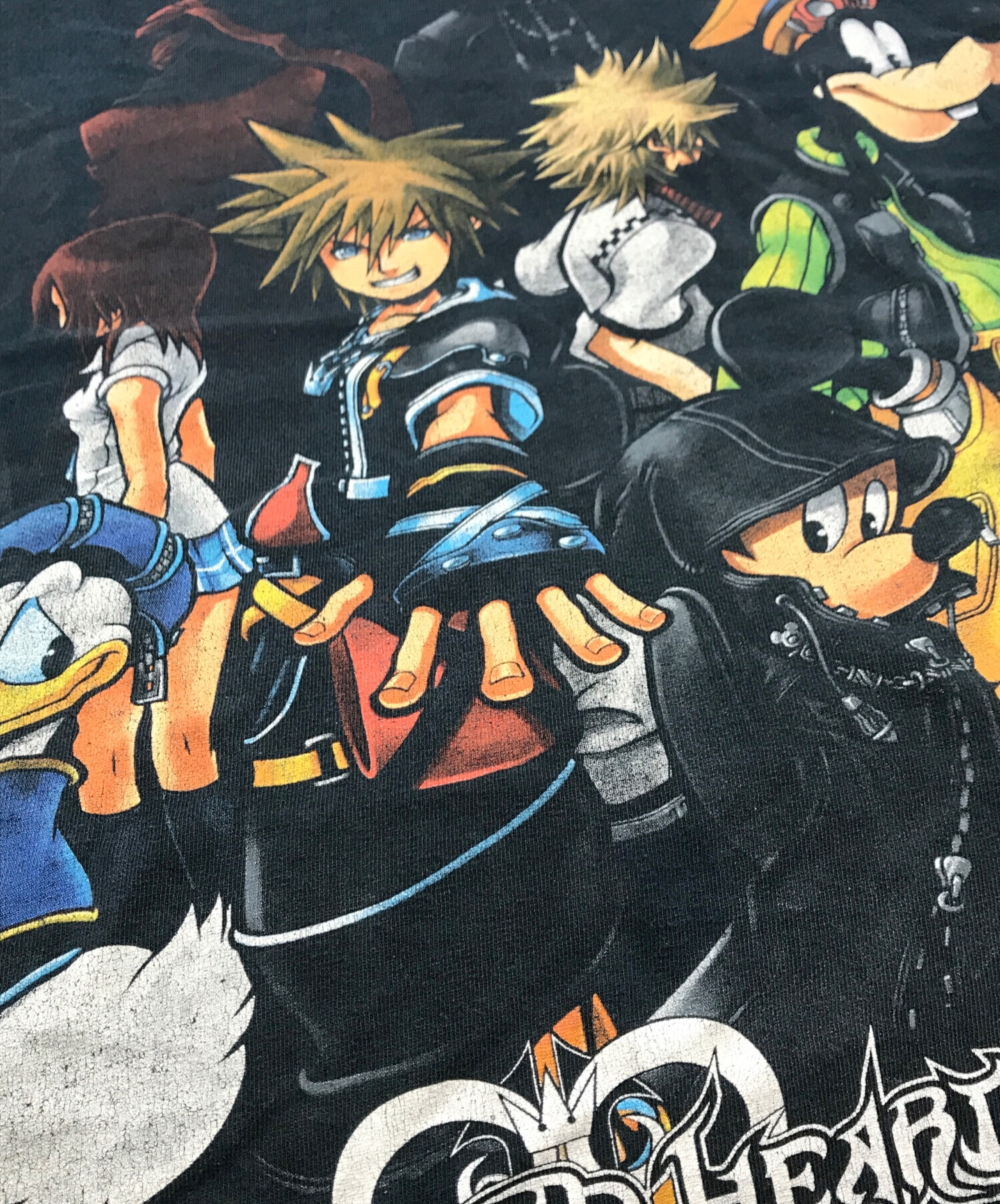 KingdomHeartsキングダムハーツTシャツ漫画アニメ映画ビンテージ希少 中古・古着通販】KINGDOM HEARTS (キングダムハーツ) ゲームプリントT