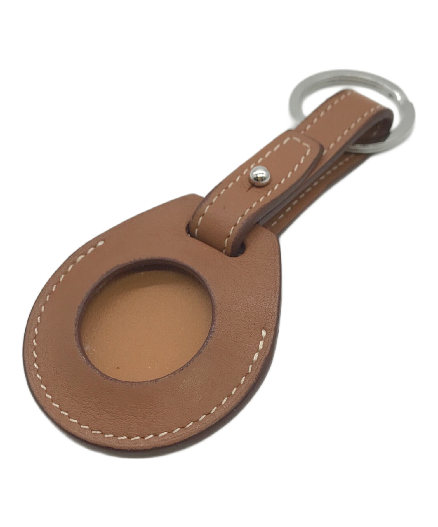 中古・古着通販】HERMES (エルメス) AirTag key ring ブラウン