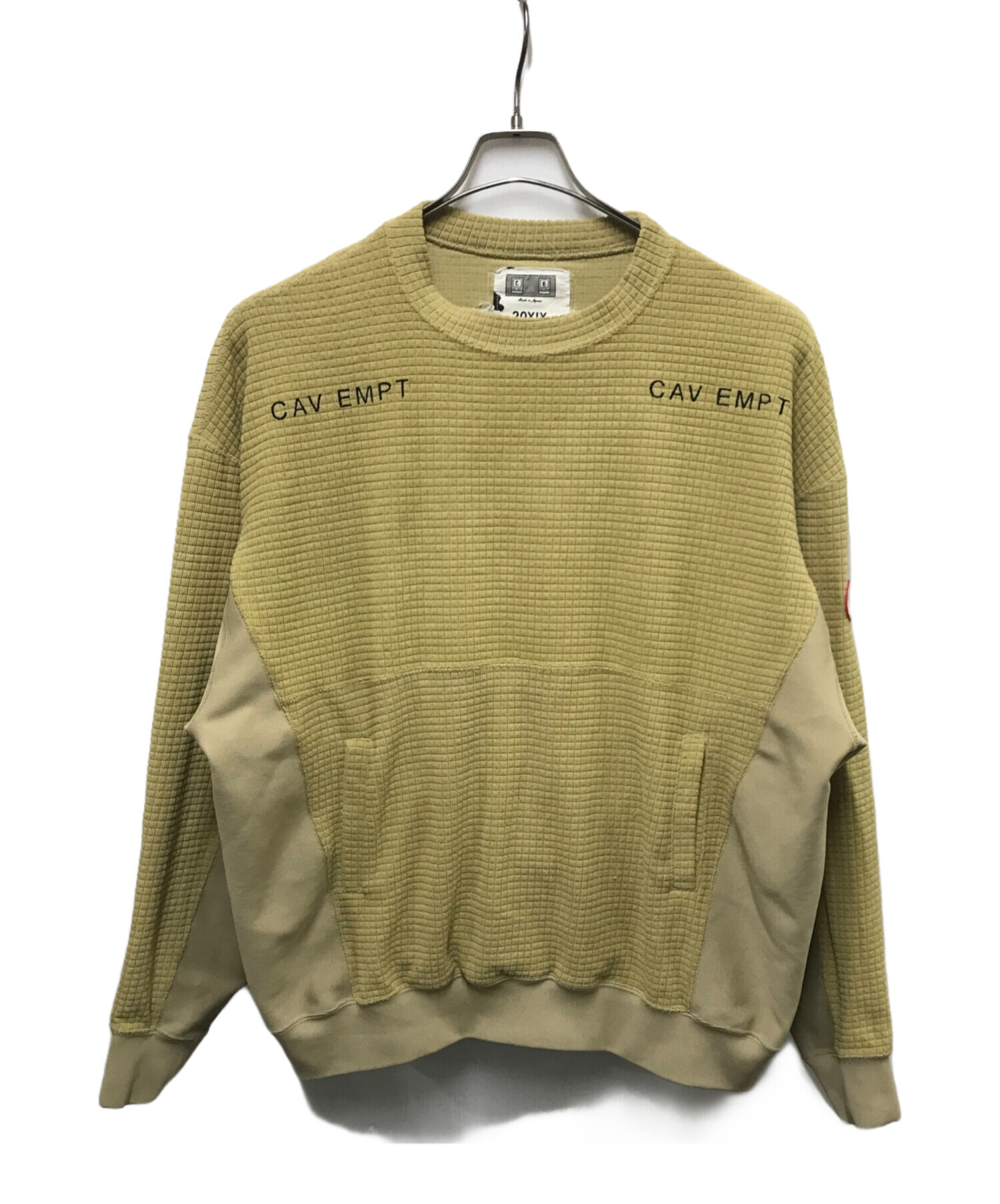 中古・古着通販】C.E (シーイー) BLOCK FLEECE CREW NECK ブラウン 