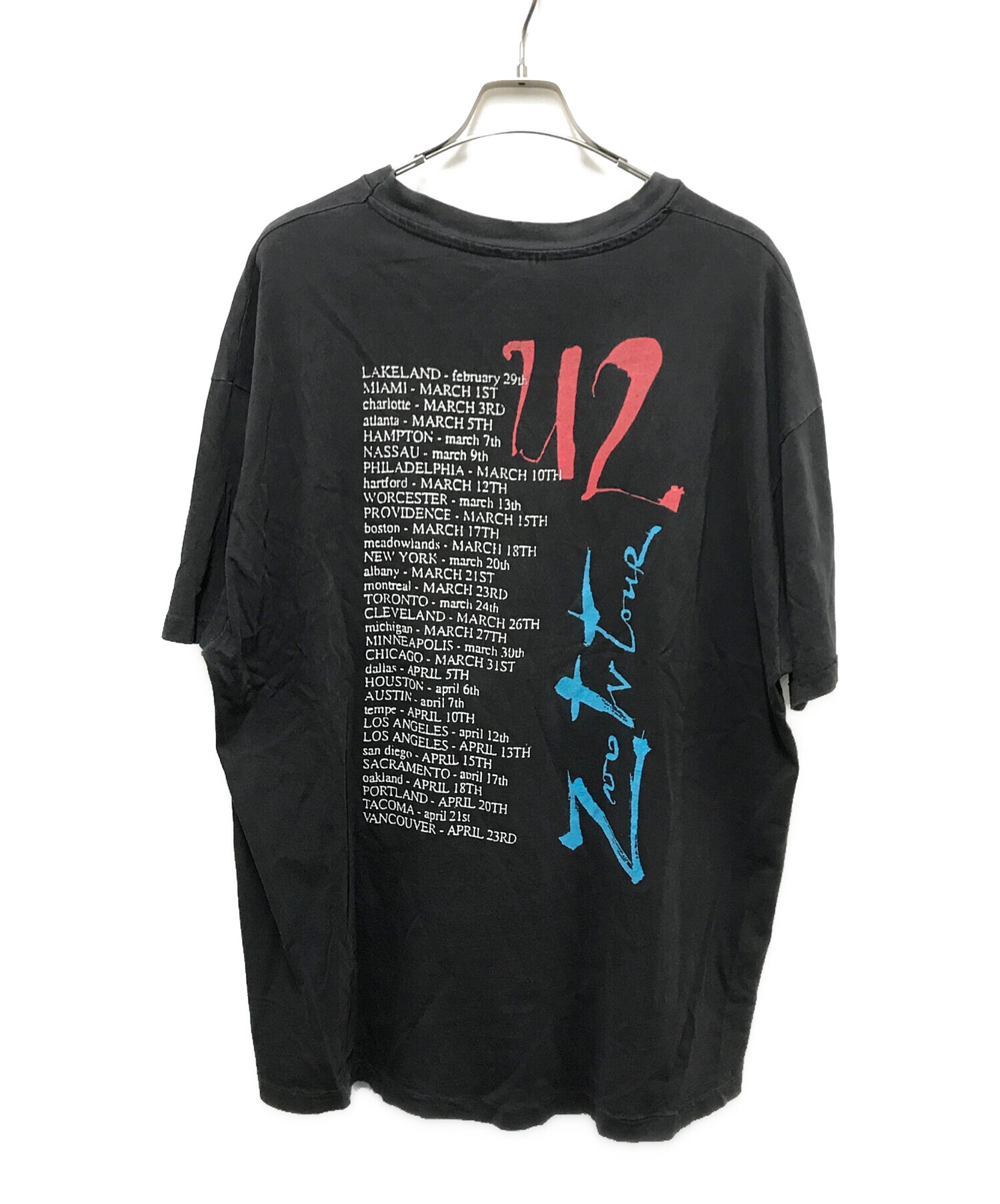 中古・古着通販】Hanes (ヘインズ) バンドTシャツ ブラック サイズ:XL 
