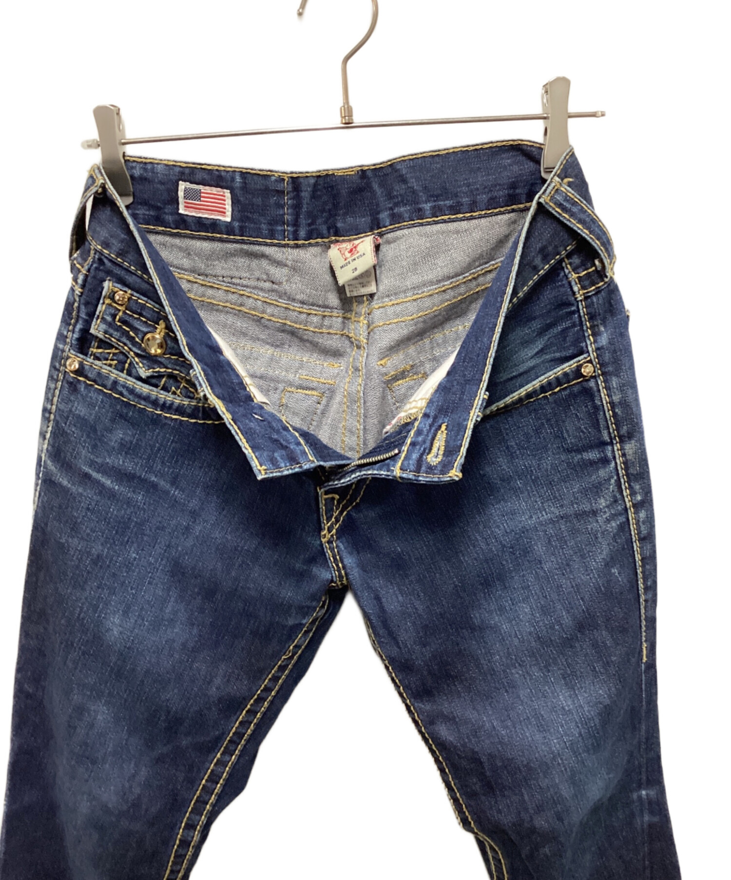 TRUE RELIGION フレア デニム 28インチ 中古・古着通販】TRUE RELIGION (トゥルー レリジョン) フレアデニム