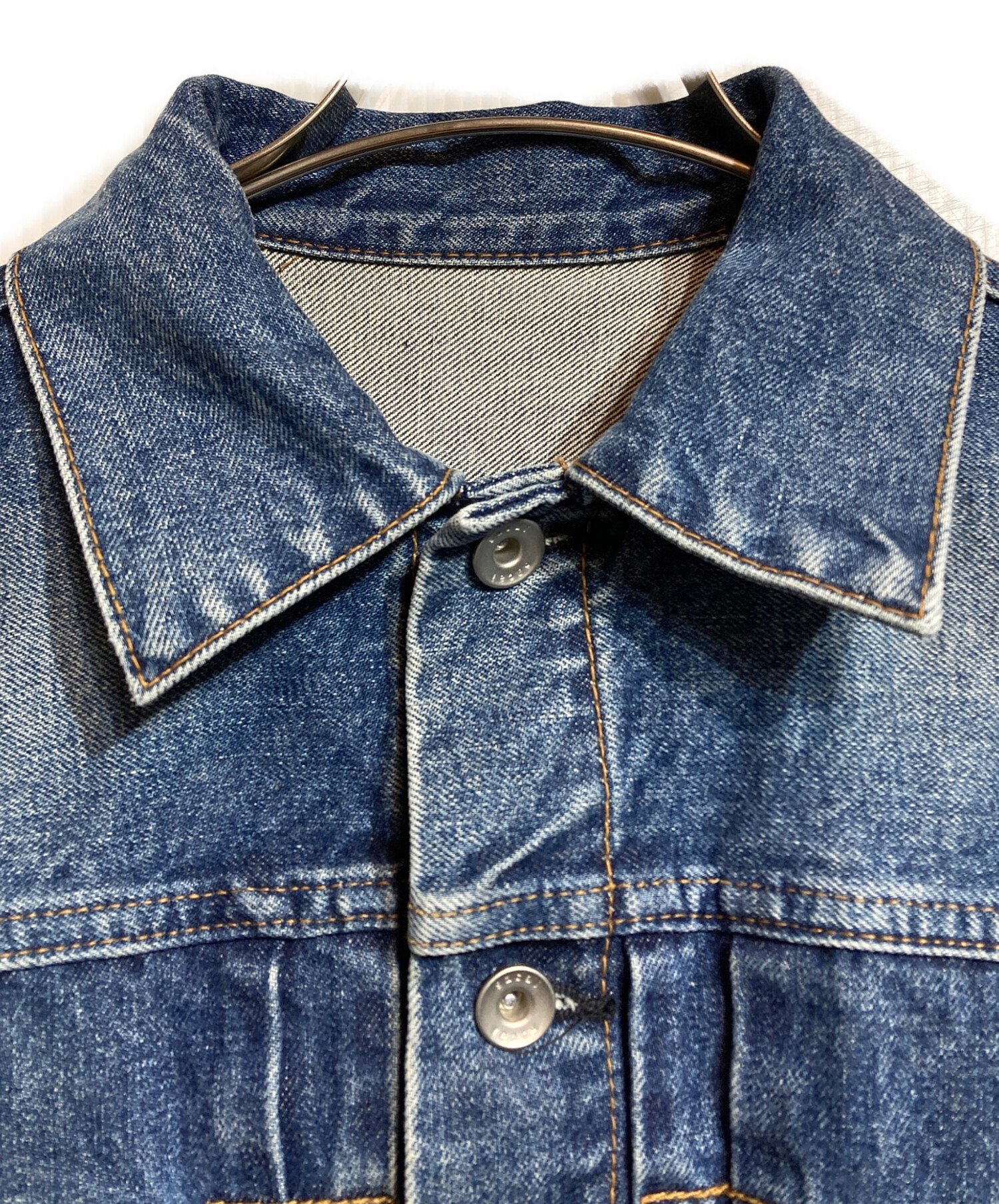 sacai サカイジップデザイン　フレアデニムジャケット Gジャン 中古・古着通販】sacai (サカイ) フレアスリーブクロップドデニム