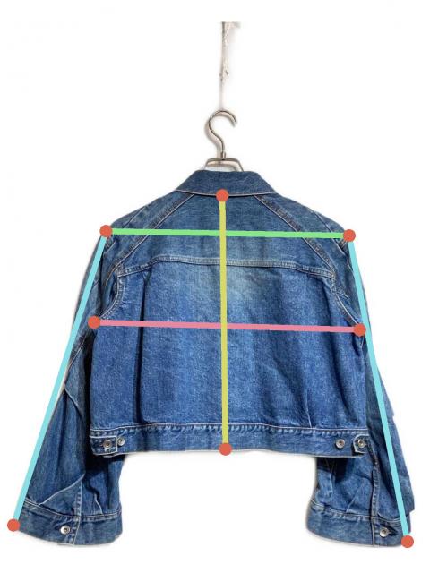 中古・古着通販】sacai (サカイ) フレアスリーブクロップドデニム