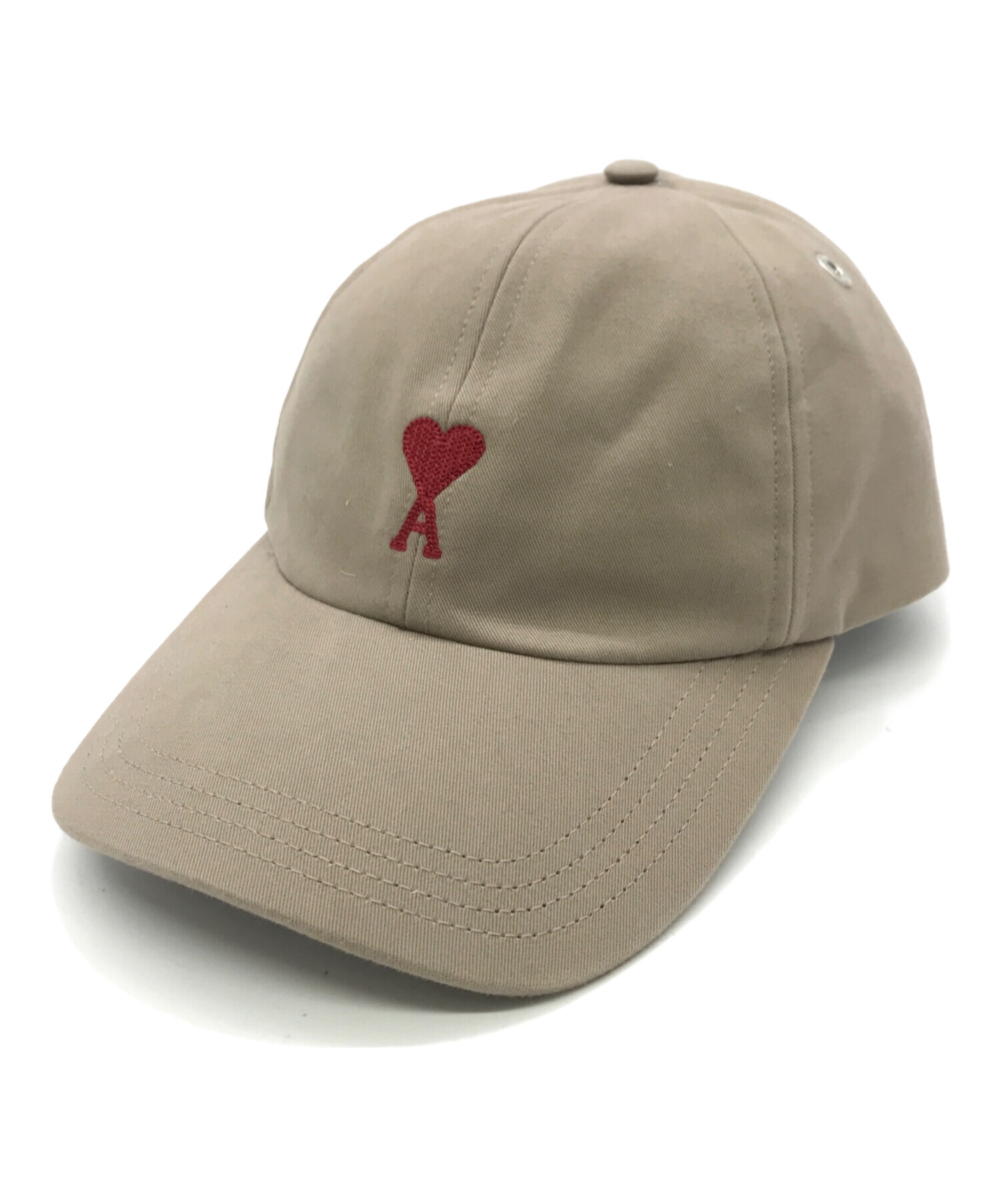 中古・古着通販】ami (アミ) ハートロゴ刺繍ベースボールキャップ