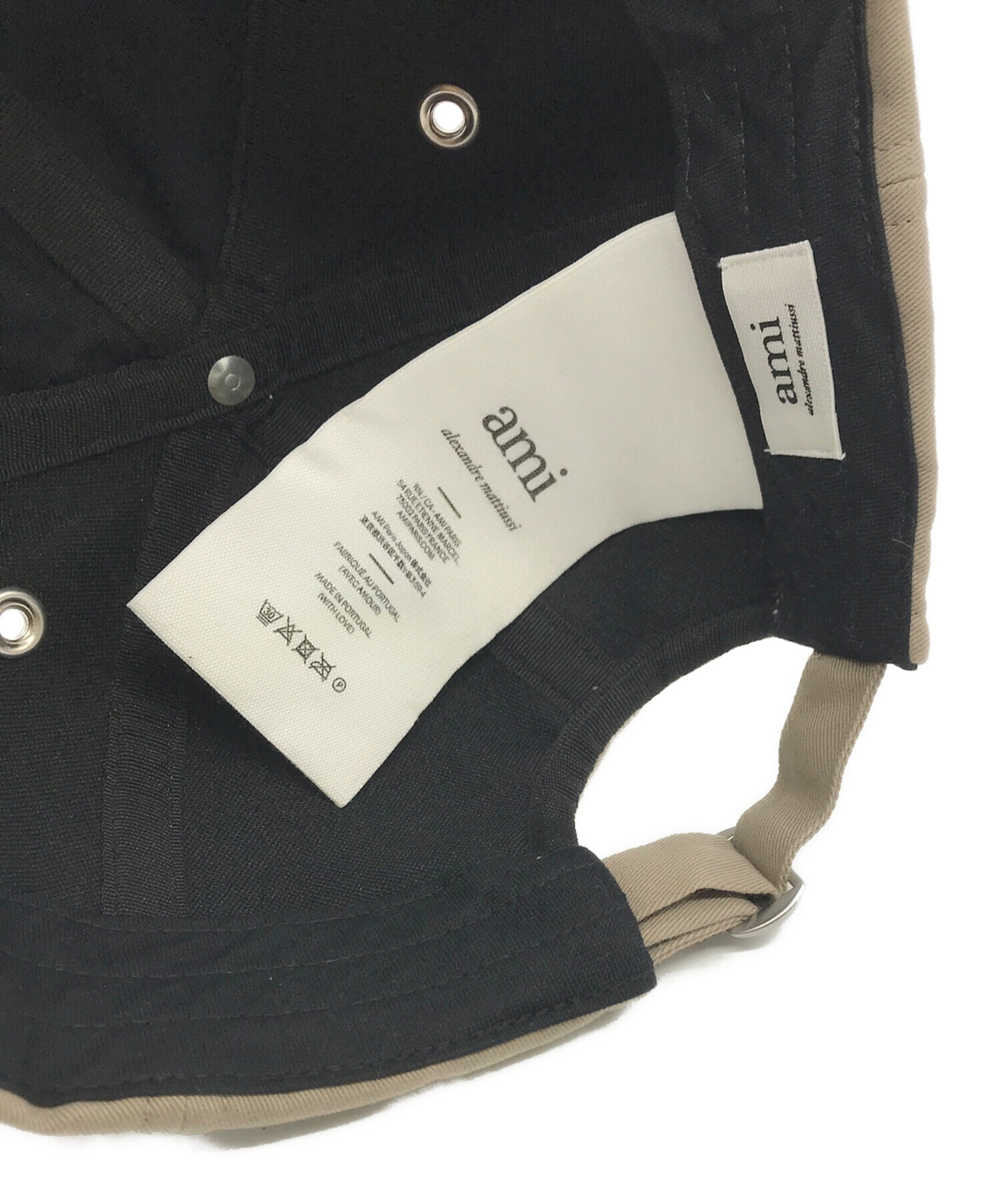 中古・古着通販】ami (アミ) ハートロゴ刺繍ベースボールキャップ