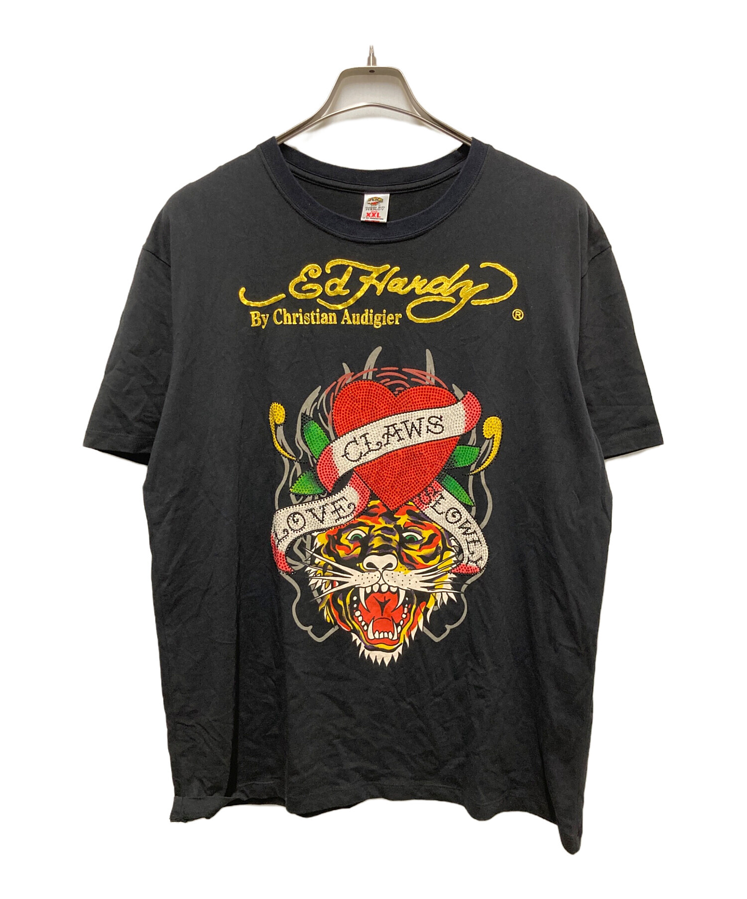 中古・古着通販】DO ED HARDY (ドエドハーディ) スパンコールTシャツ 