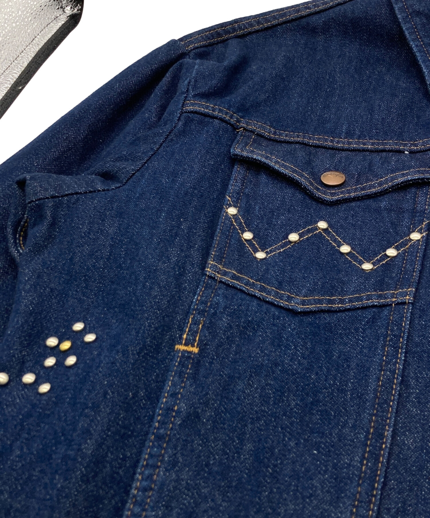 完売品】badway スタッズデニムジャケット Wrangler (ラングラー