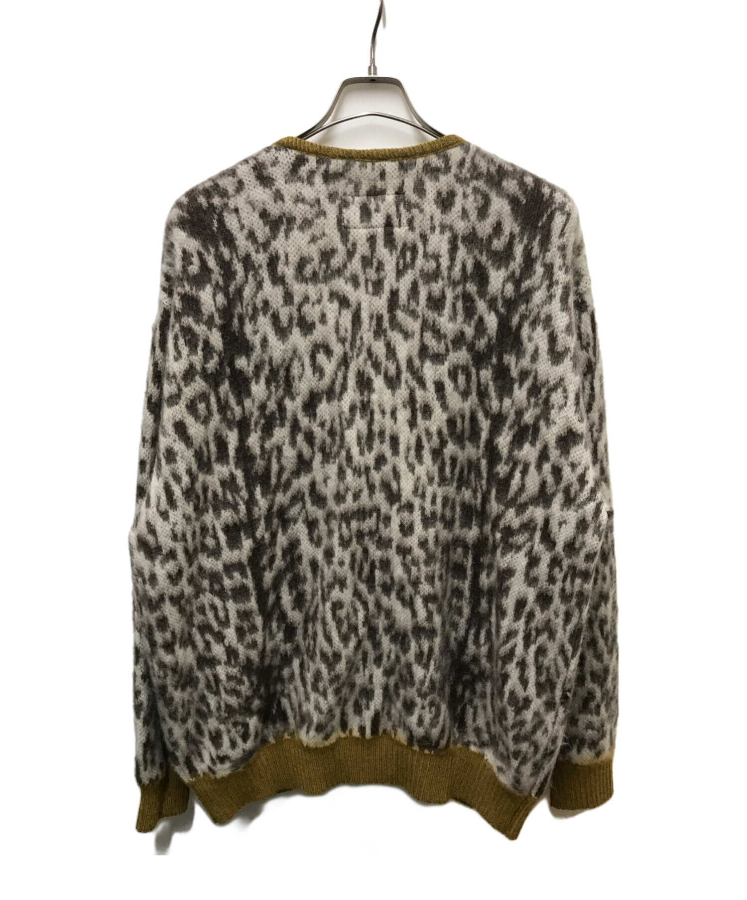 WACKO MARIA MOHAIR LEOPARD SWEATER ( L ) WACKOMARIA LEOPARD KNIT