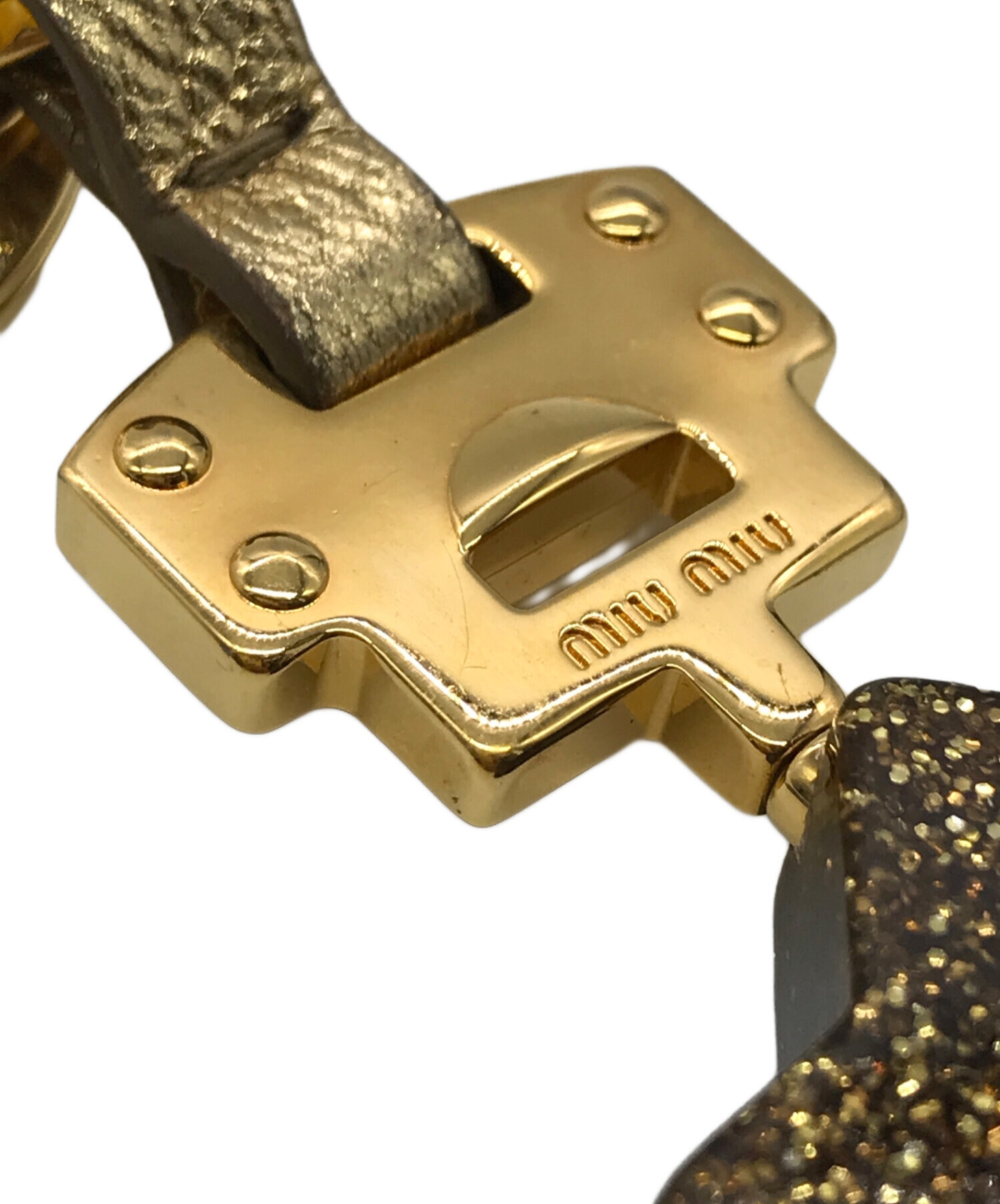 中古・古着通販】MIU MIU (ミュウミュウ) スターラメバックチャーム