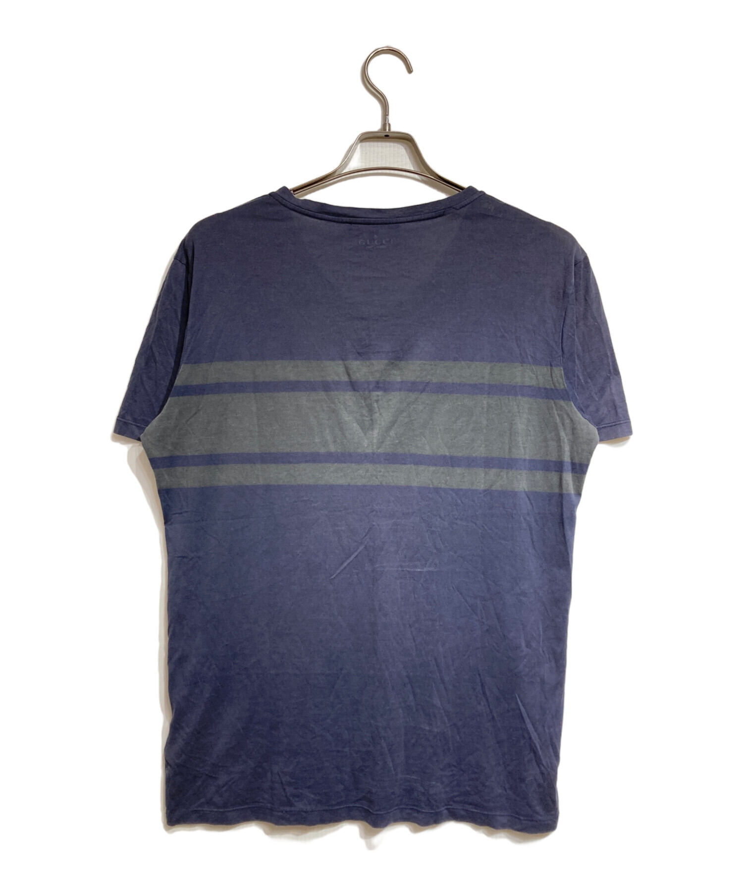 中古・古着通販】GUCCI (グッチ) VネックTシャツ/Vneck Tee ネイビー 
