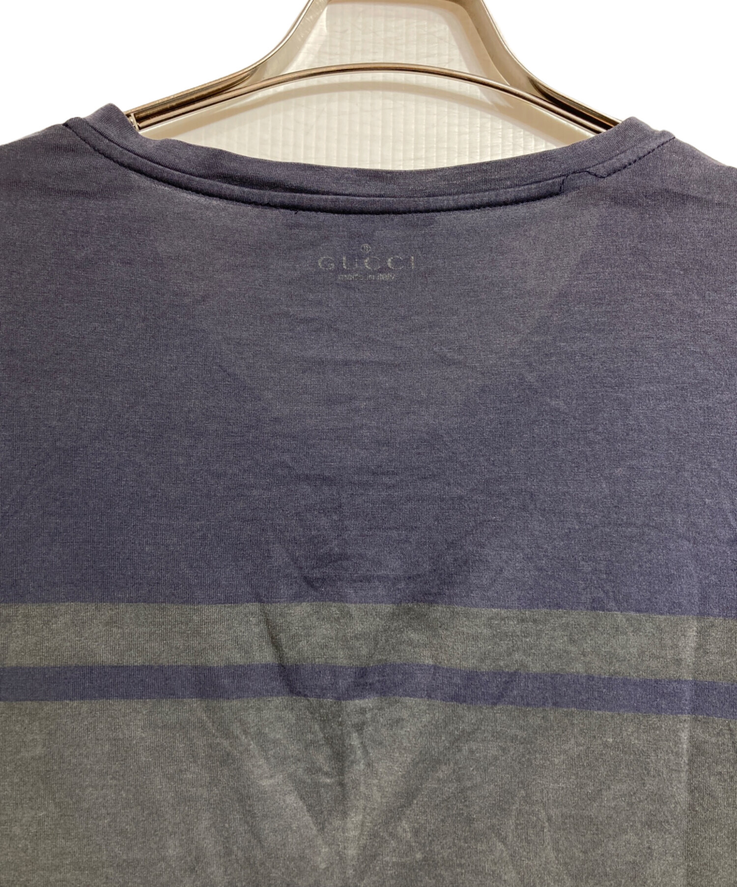 中古・古着通販】GUCCI (グッチ) VネックTシャツ/Vneck Tee ネイビー 