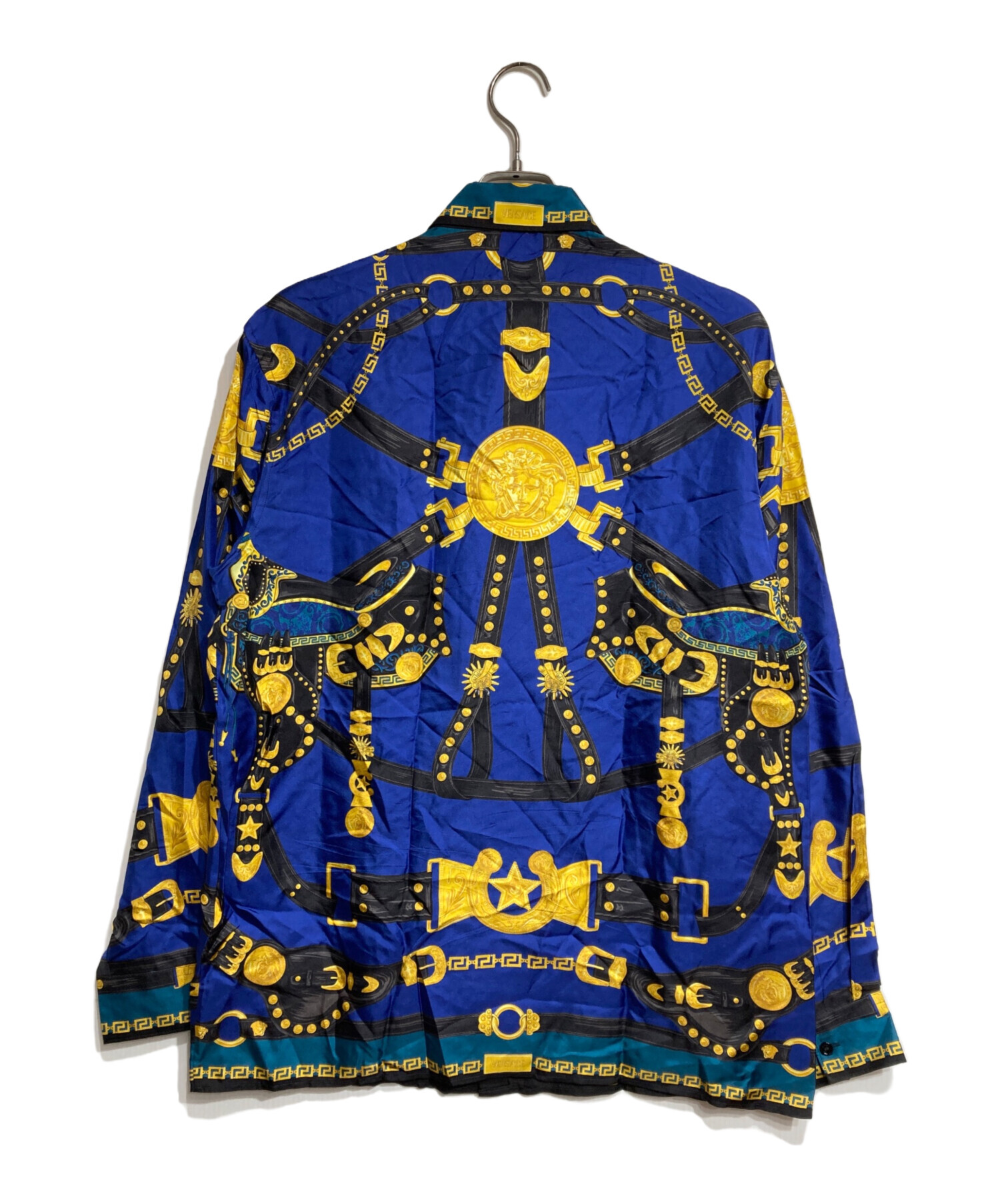 極美品 ヴェルサーチ VERSACE シャツ パジャマ シャツジャケット バロッコ ロングスリーブ 長袖 シルク レディース38(M) 中古・古着通販】VERSACE (ヴェルサーチェ) バロッコシルクシャツ