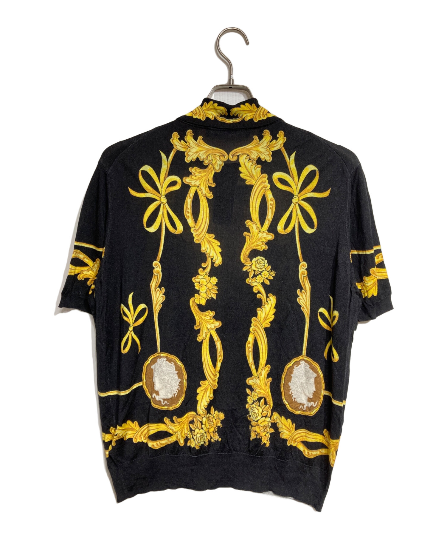 中古・古着通販】VERSACE (ヴェルサーチェ) ニット シルク ポロ シャツ