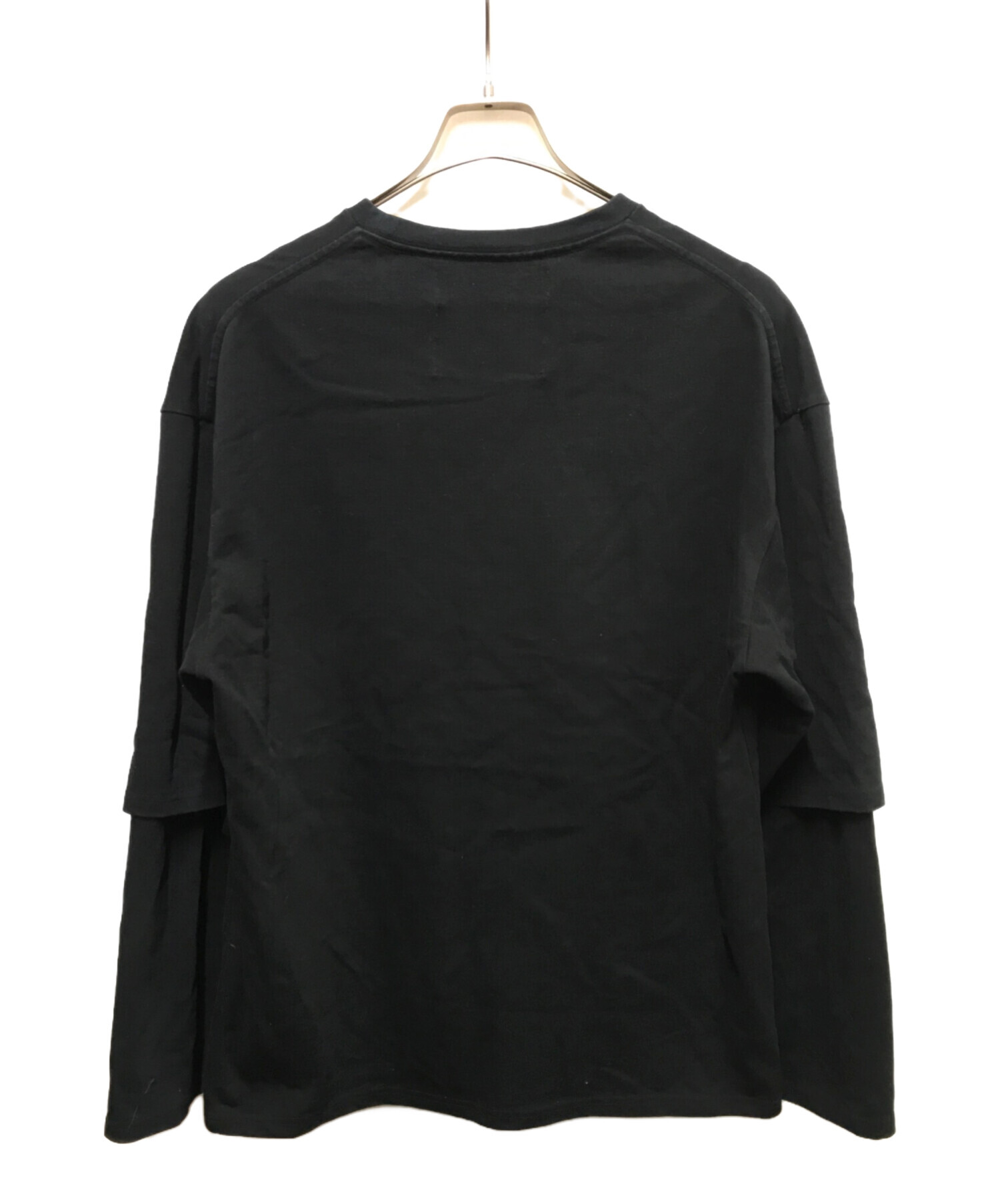 中古・古着通販】DAIRIKU (ダイリク) BIGGIE Layered T-Shirt ブラック