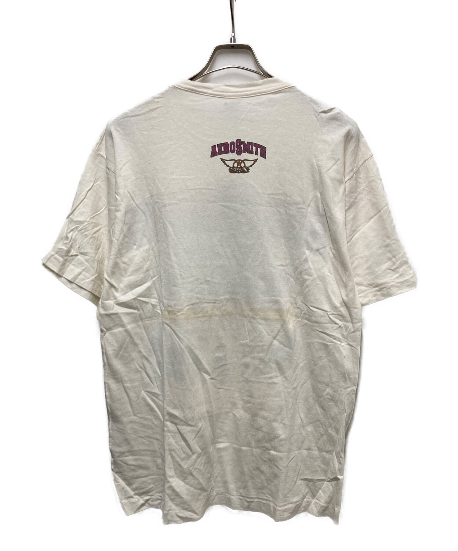 中古・古着通販】AEROSMITH (エアロスミス) 90s バンドTEE ホワイト